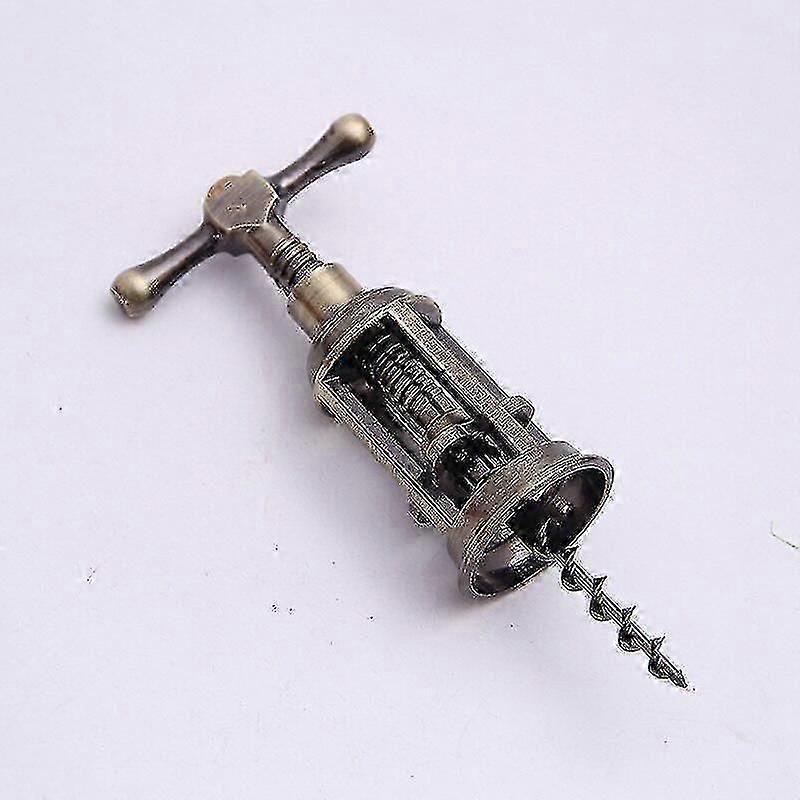 Metal Cork Opener For All Cork Cap Bottles Vinta Rack Pin Corkscrew
