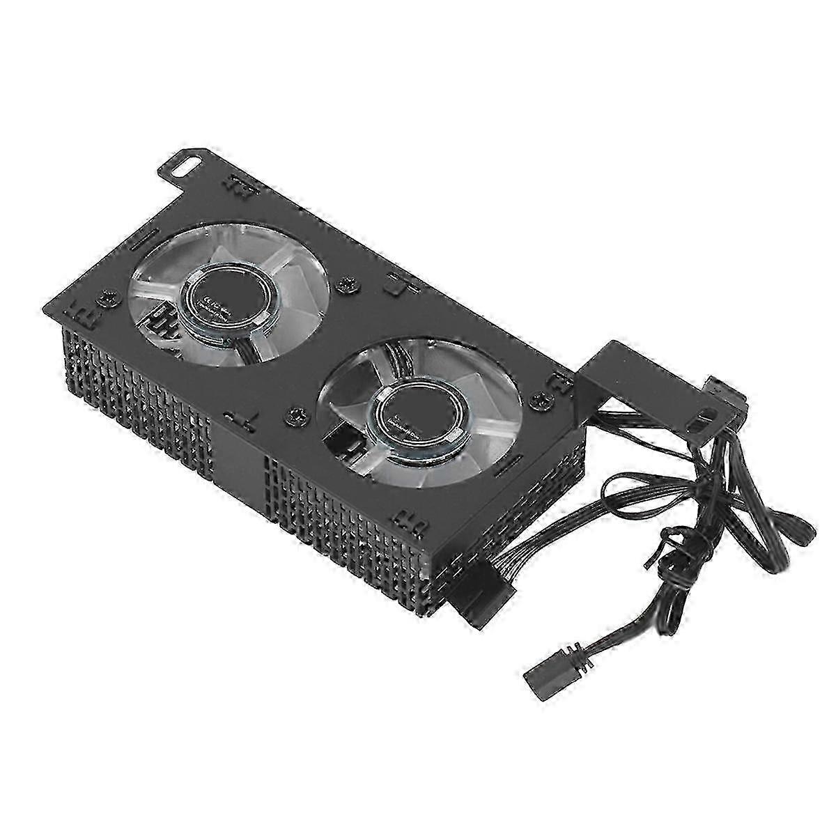 ARGB Synchronized Dual 5020 Fans RAM Cooling Radiator, High Efficiency Memory Heatsink for DDR4 DDR5