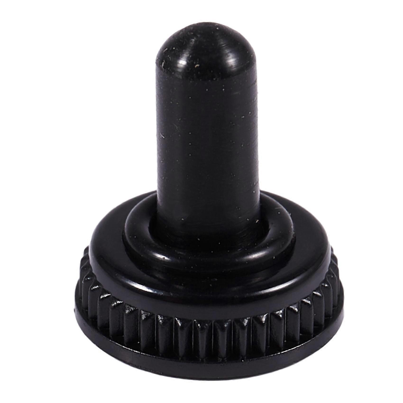 40 X Waterproof Toggle Switch Boot Cap Black Rubber Cover 6mm Diameter