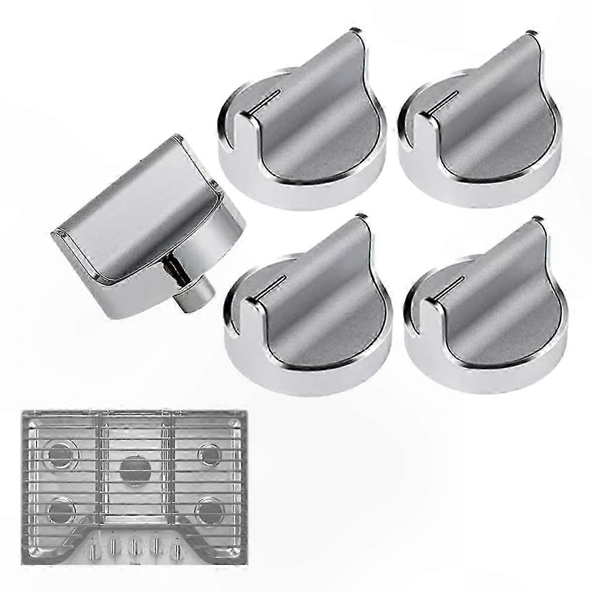 5Pcs Replacement Knobs for Gas Stove and Oven Control, Universal Fit for Range Appliances