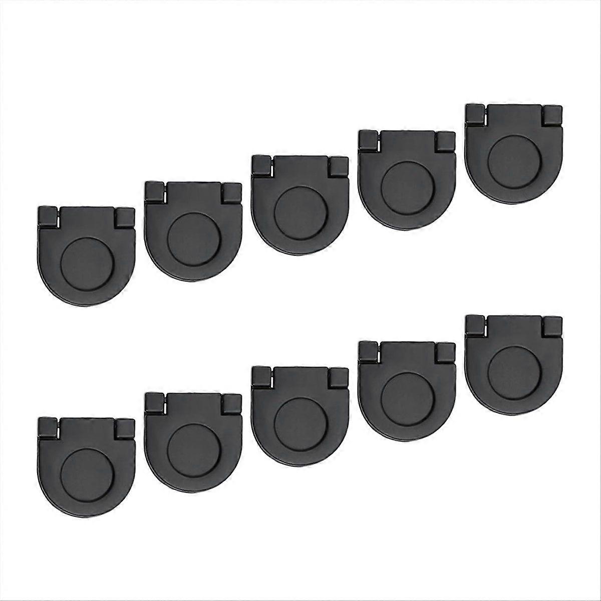 Lot de 10 poignées encastrées de 1,4 pouce pour tiroirs, portes coulissantes et armoires