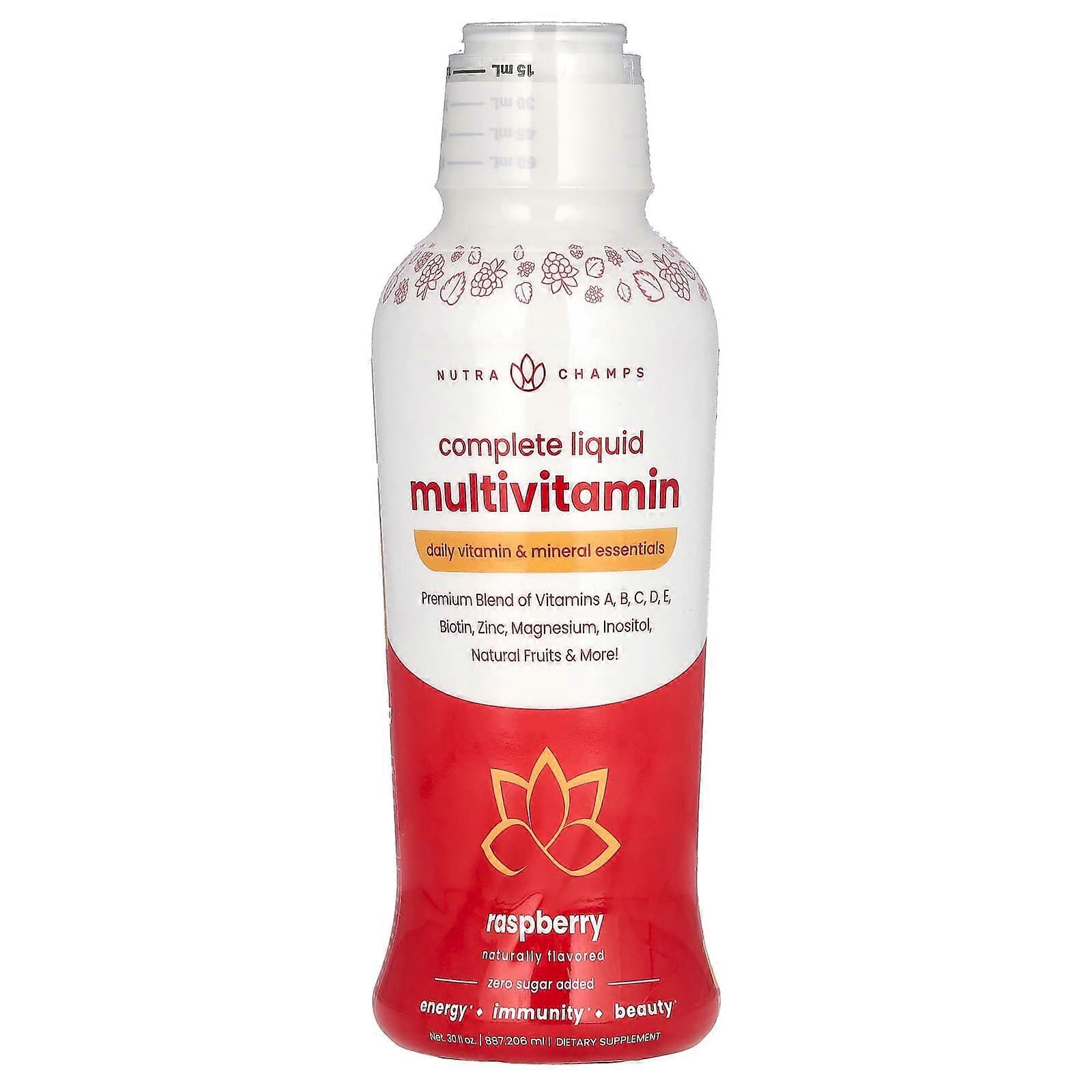Complete Liquid Multivitamin, Raspberry, 30 fl oz (887.206 ml)