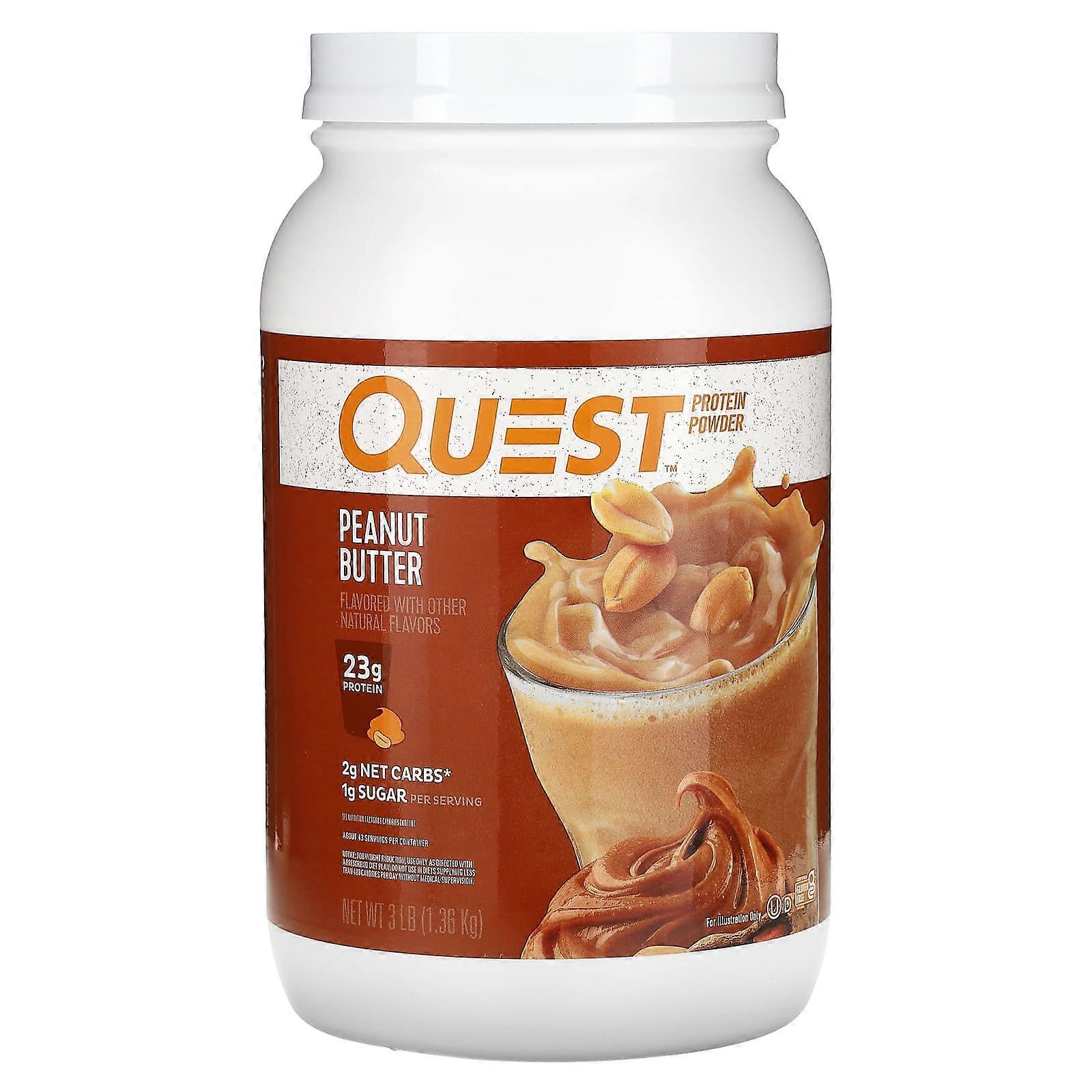 Protein Powder, Peanut Butter, 3 lbs (1.36 kg)