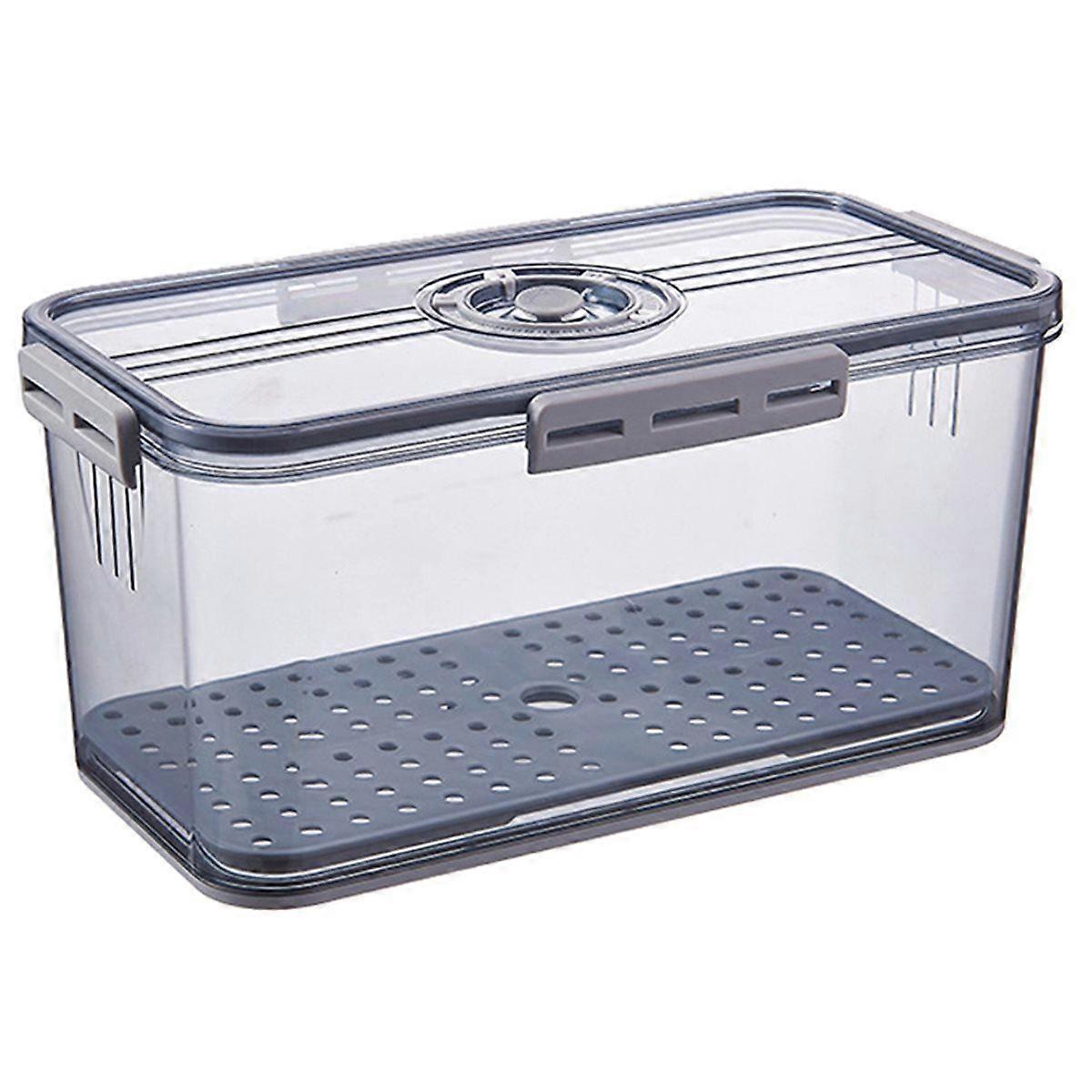 Sealing Bread Box Food Grade Food Storage Container with Snap Time Recording Bread Vegetable Fruit Baskets Storage Box