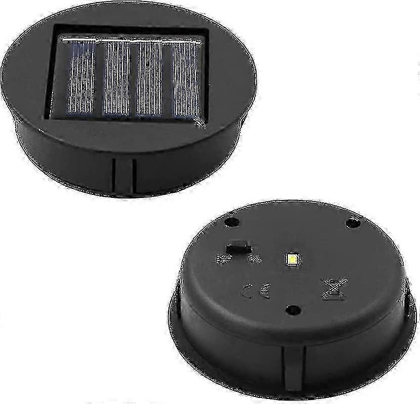 2個のソーラーパネルランタン交換用カバー、ランタンを吊るすための交換用ソーラーLEDライト、ガーデン(8cm)ハッピーH