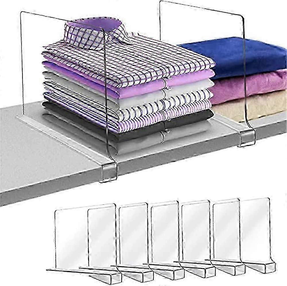 クローゼット整理、財布、セーターオーガナイザー用のアクリル棚仕切り