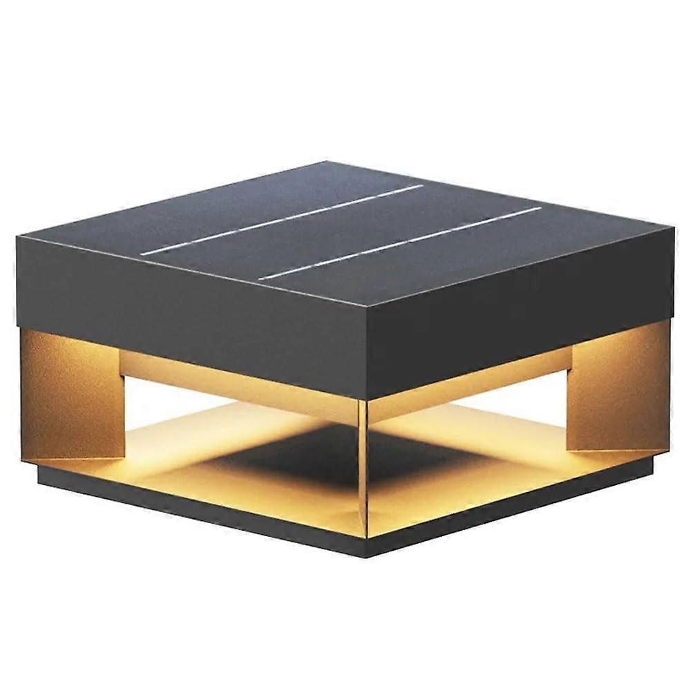 Solar Column Lamps 1 Pack Outdoor Post Light Remote Control Dimmable Pillar Lamp Rustproof Landscape Lamp 25 Cm