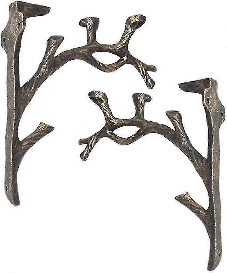 Vintage Shelf Brackets(2pcs),cast Iron,branch Shape Square Shelf,do The Old,triangle Bracket,wall-mounted