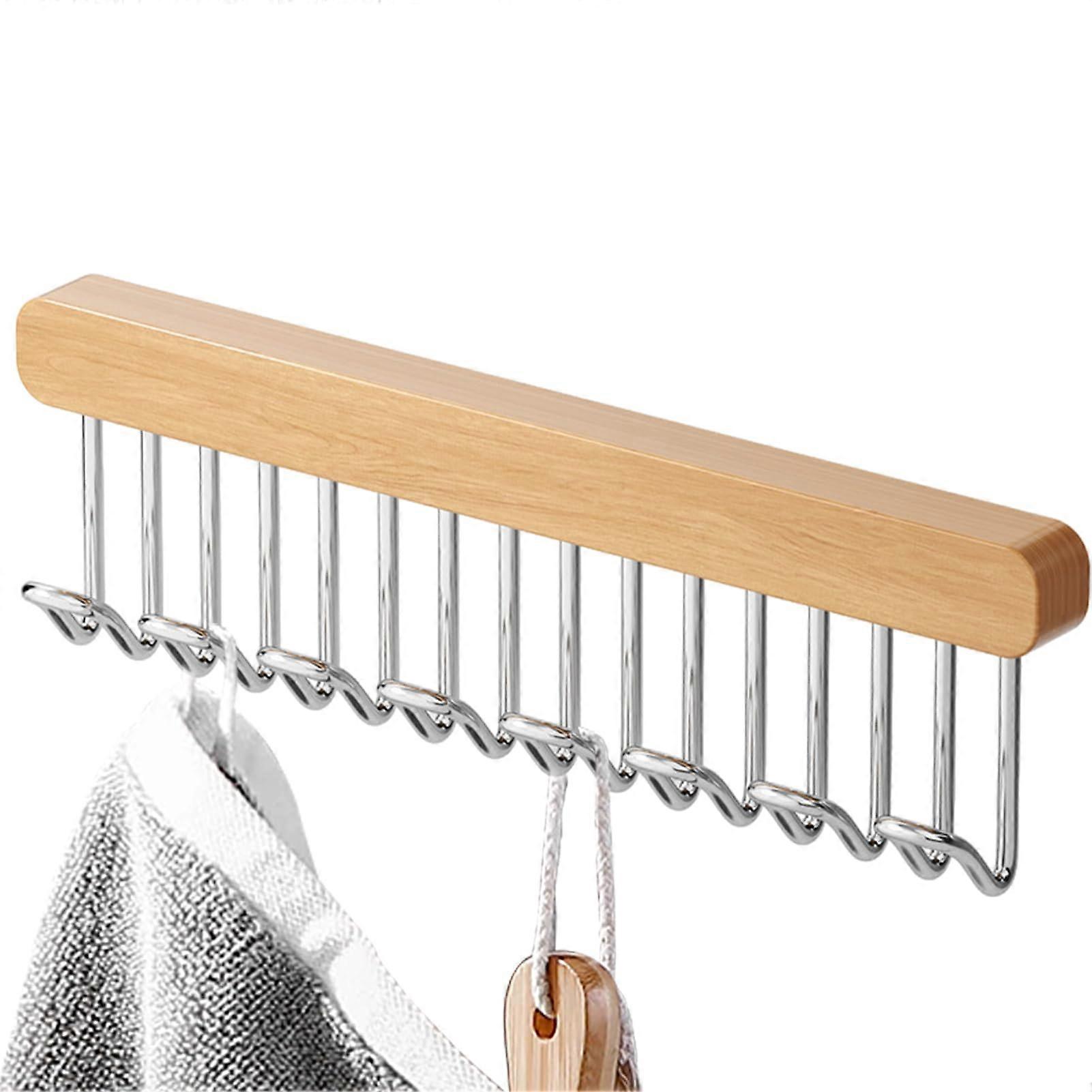 Clothes Sack Hook, Multi Hook Closet Organizer, Bra Rack, Right Pull Style, Sliding Clothes Holder