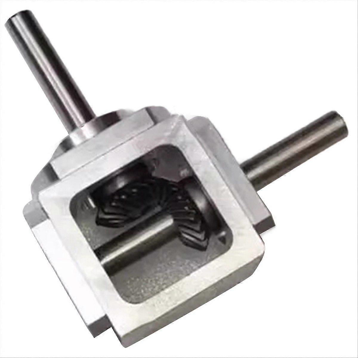 1:1 Commutator Right Angle Drive 1M 20T 8MM Spiral Bevel Gear Reducer Single-Output