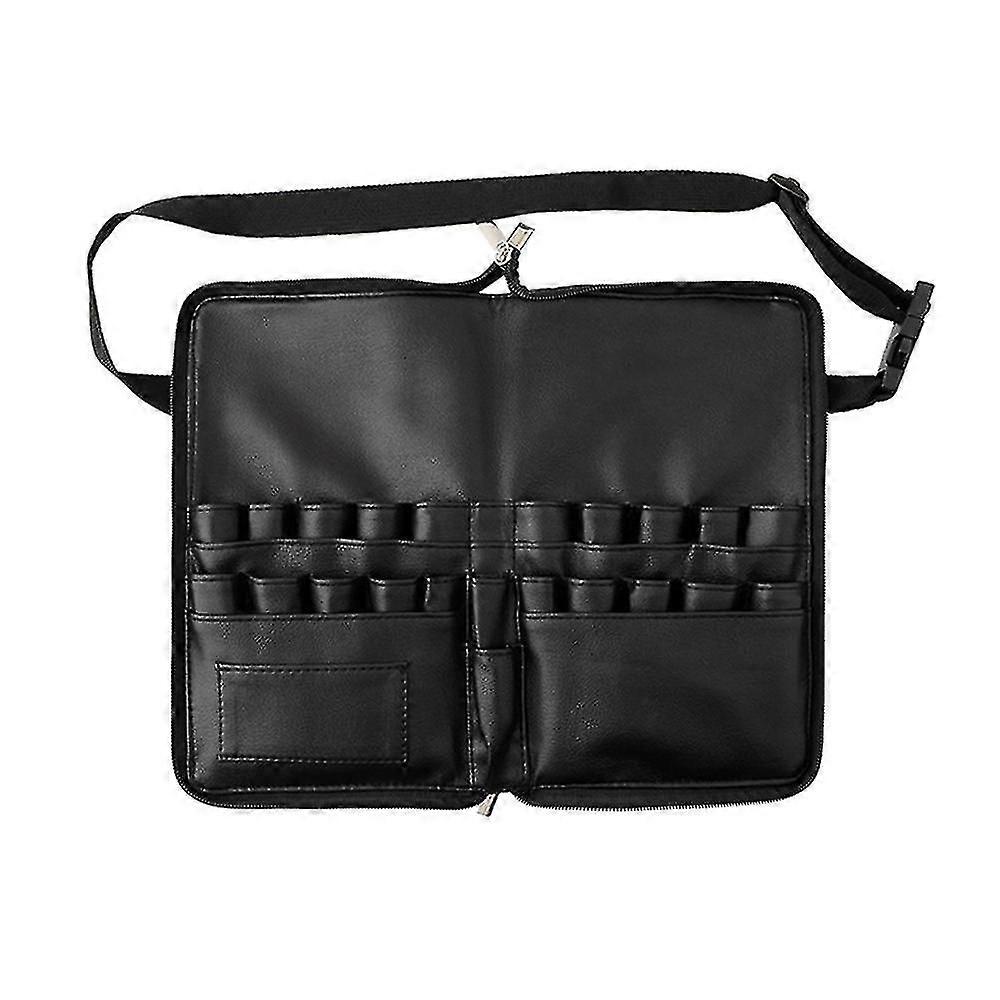 الفنان المهنية ماكياج فرشاة الخصر حقيبة مستحضرات التجميل المحمولة متعددة جيوب حقيبة مع حزام