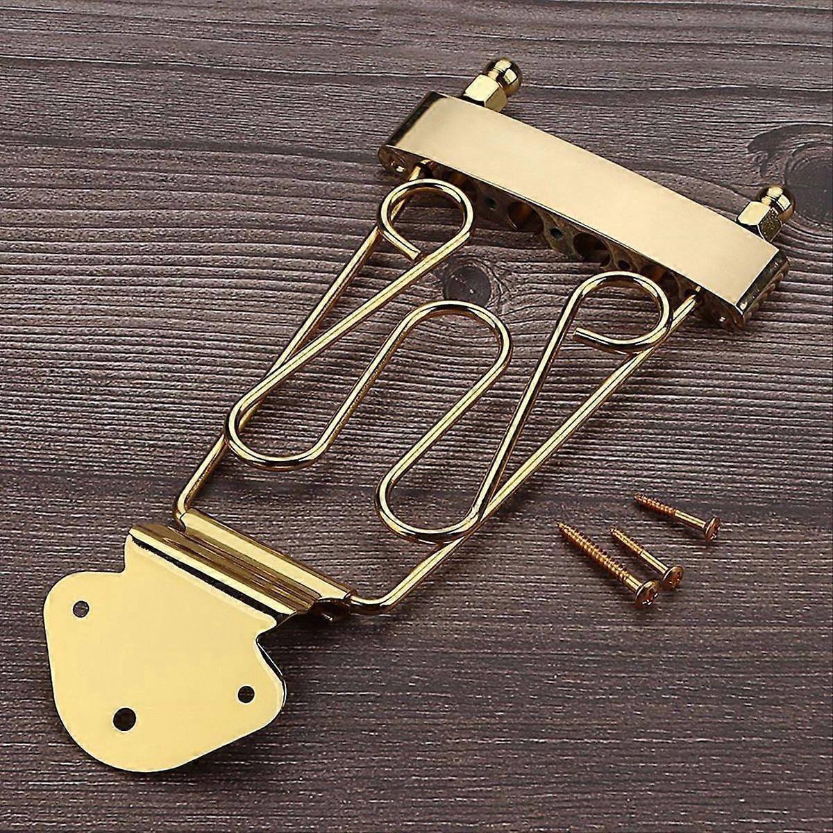 4 String Trapeze Tailpiece Guitar Bridge with Screws