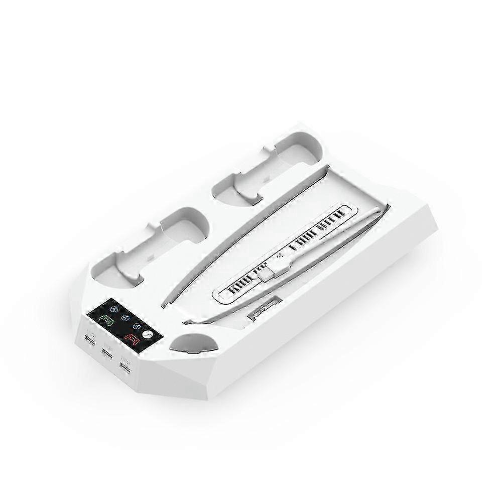 Ps5 Stand With Cooling Station And Dual Controller Charging Station For Ps5 Digital Edition,white miao4
