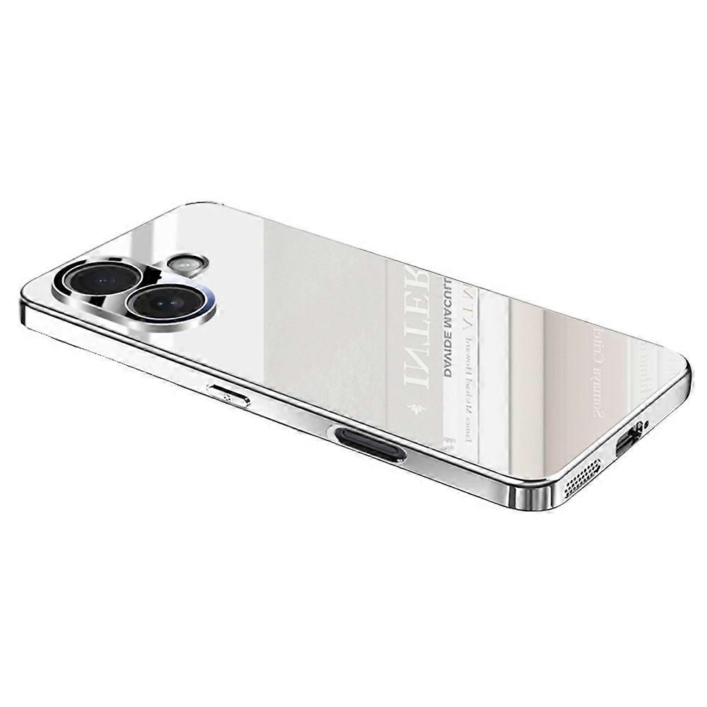 Compatible For iPhone 17 Case Electroplating PC Phone Back Cover with Camera Lens Protector