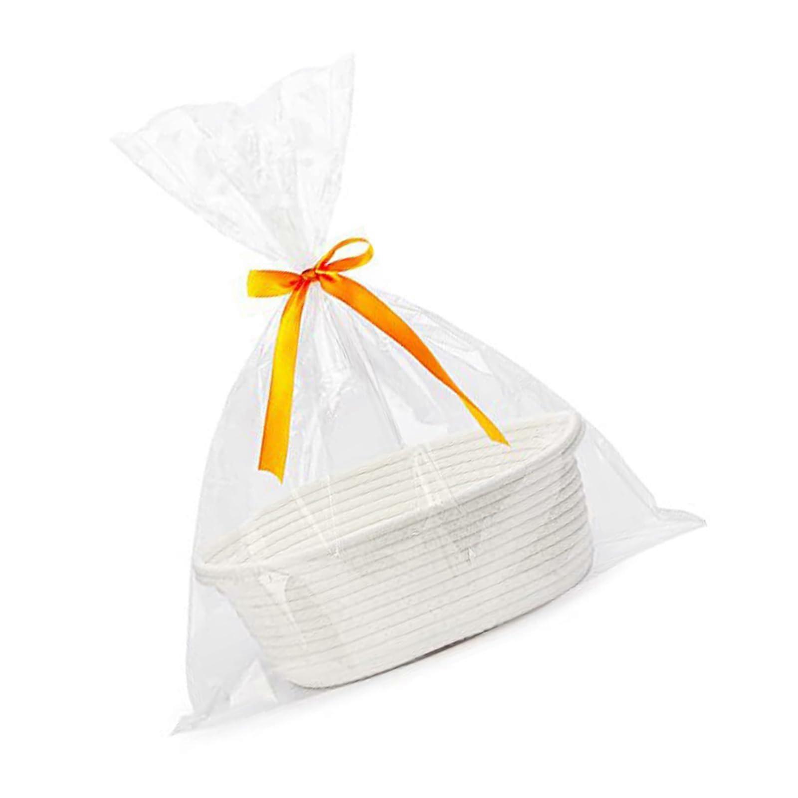 Woven Basket White Large Capacity Storage Basket For Home Organization Durable Easy To Use