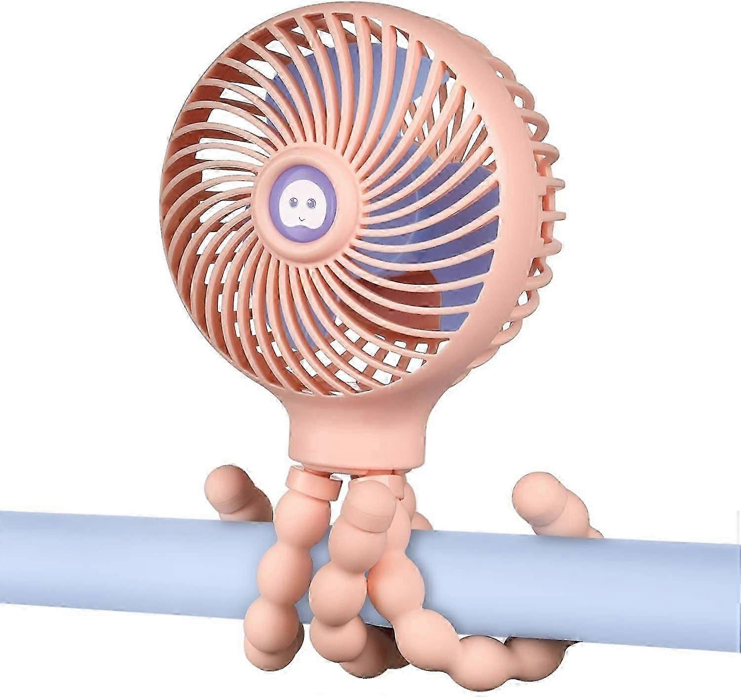 Mini ruční ventilátor do kočárku, dobíjecí chladicí stojan s chobotnicí