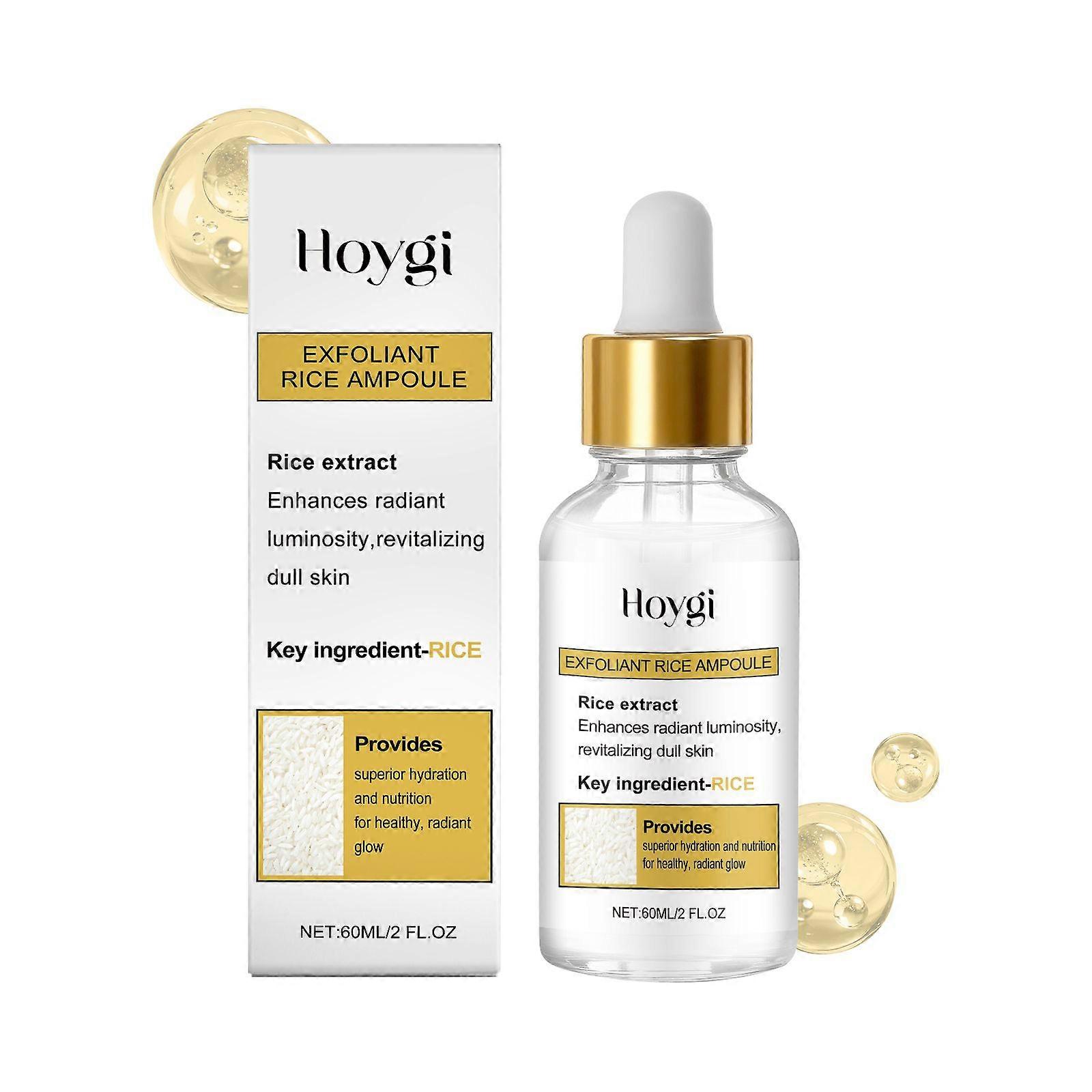 Hoygi Rice Exfoliating Essence Cleanses The Facial Skin With A Refreshing, Non-Sticky, Smooth And Moisturizing Essence