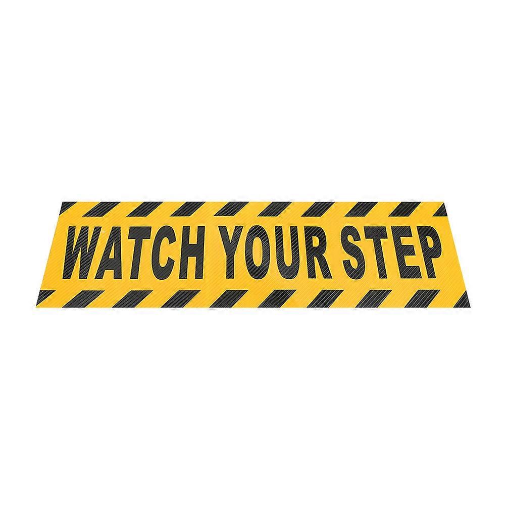 Caution Indication Tape Watch Your Step for Home Use Durable PVC Sticker