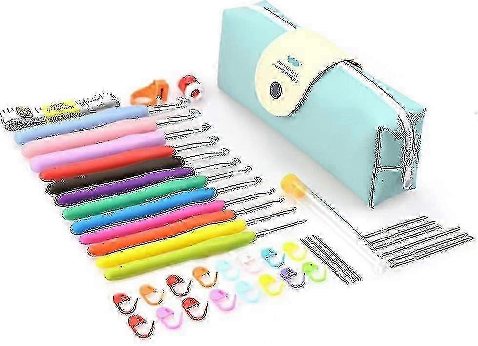 41pack Crochet Hooks Set,knitting Accessories Tools With Case,aluminum Knitting