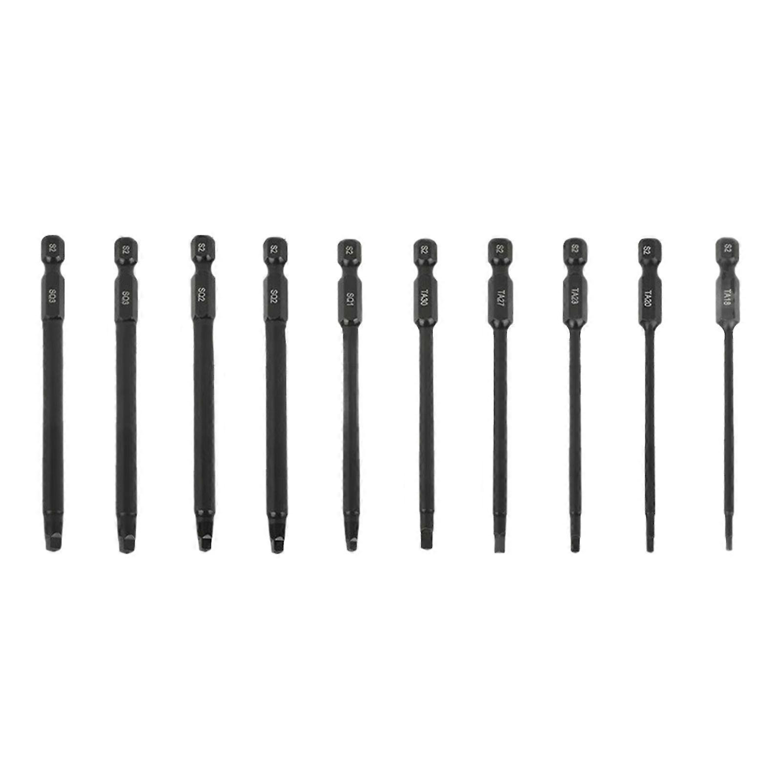 High Performances Metal Screwdriver Bits Tips Featuring Antislip Grip & Magnetic Retention Suitable For Secure Fastening Multicolor