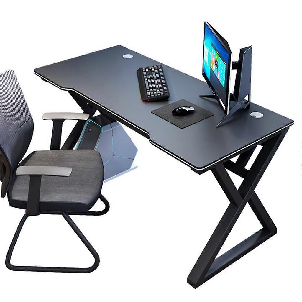 Gaming Desk with Carbon Fiber Surface, 100cm PC Laptop Table for Home Office and Large Rooms