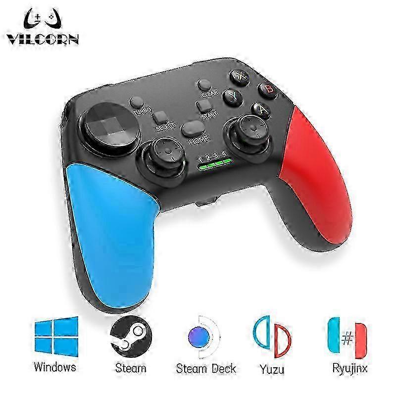 Gaming Controller PC Bluetooth Wireless Gamepad for Win10 11 PC Steam Switch deck Yuzu Ryujinx Joystick Dual shock USB gamepads