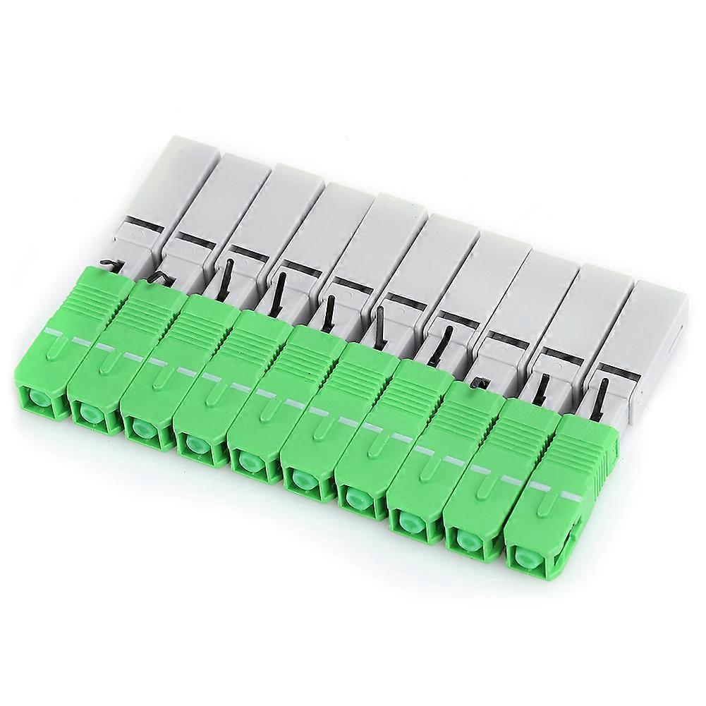 10Pcs Fiber Optic Quick Connector FTTH SC/APC Embedded Fast Cold Joint Adapter