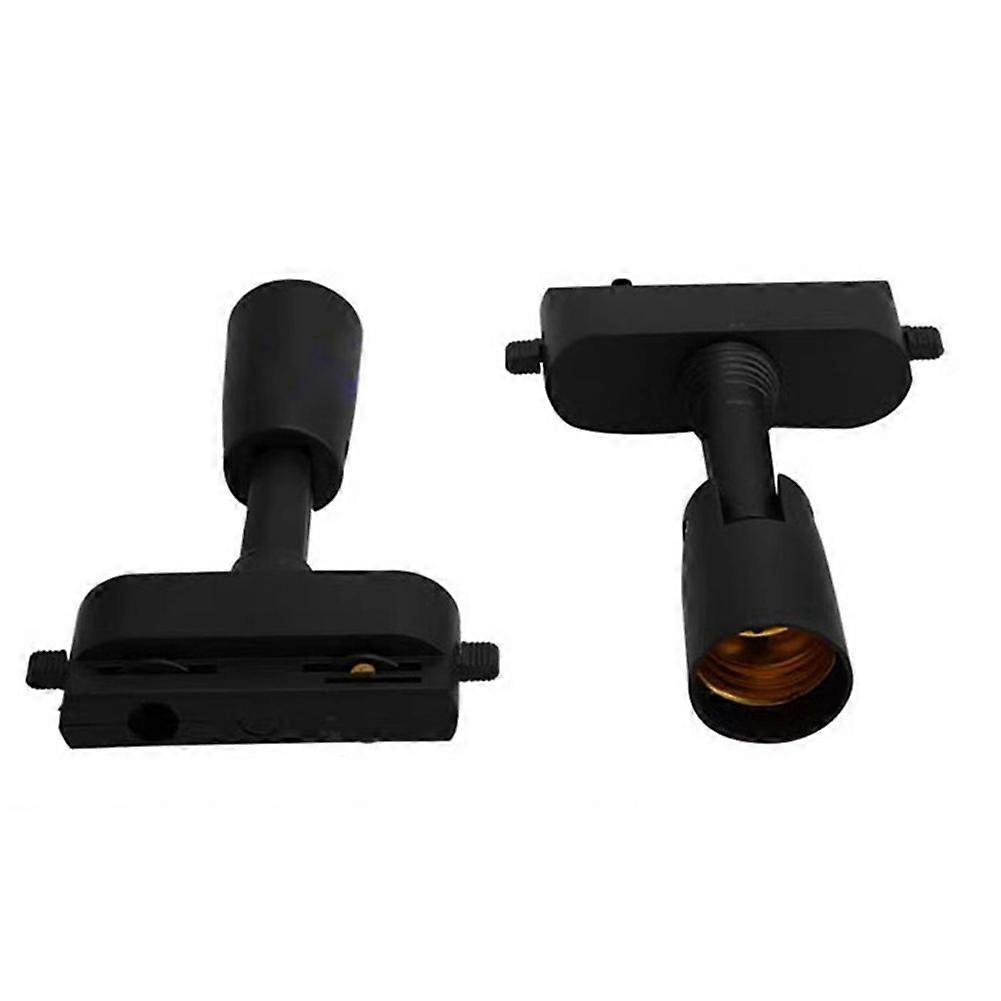 Adjustable Mini Track Light Black and White Single Phase Bulb Replaceable Plastic Track Light DIY Accessories