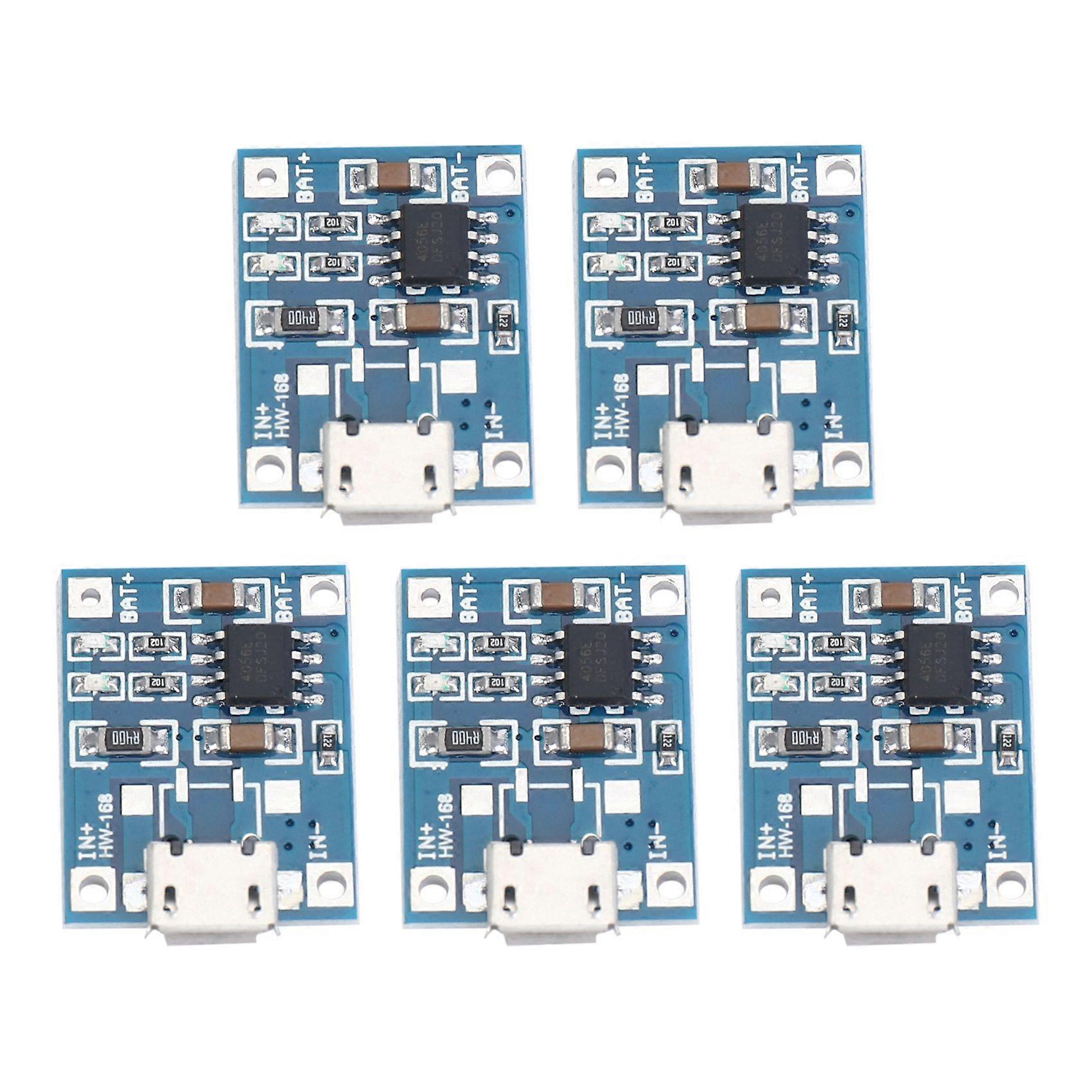 5X Micro-USB 1A Li-Ion 18650 Lithium Battery Charger Charging for Module Board