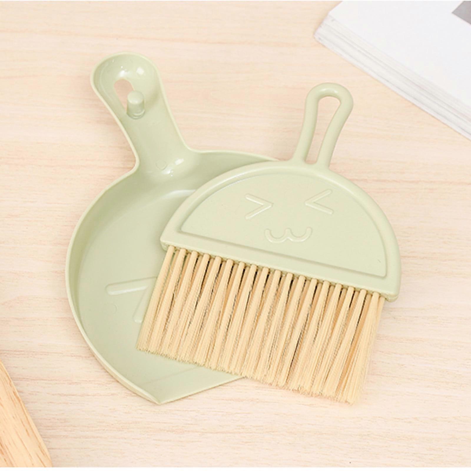 Quinlirra Clearance Mini Broom & Dustpan Set with Handle, Compatible with Desktop, Keyboard Cleaning Brush with Shovel