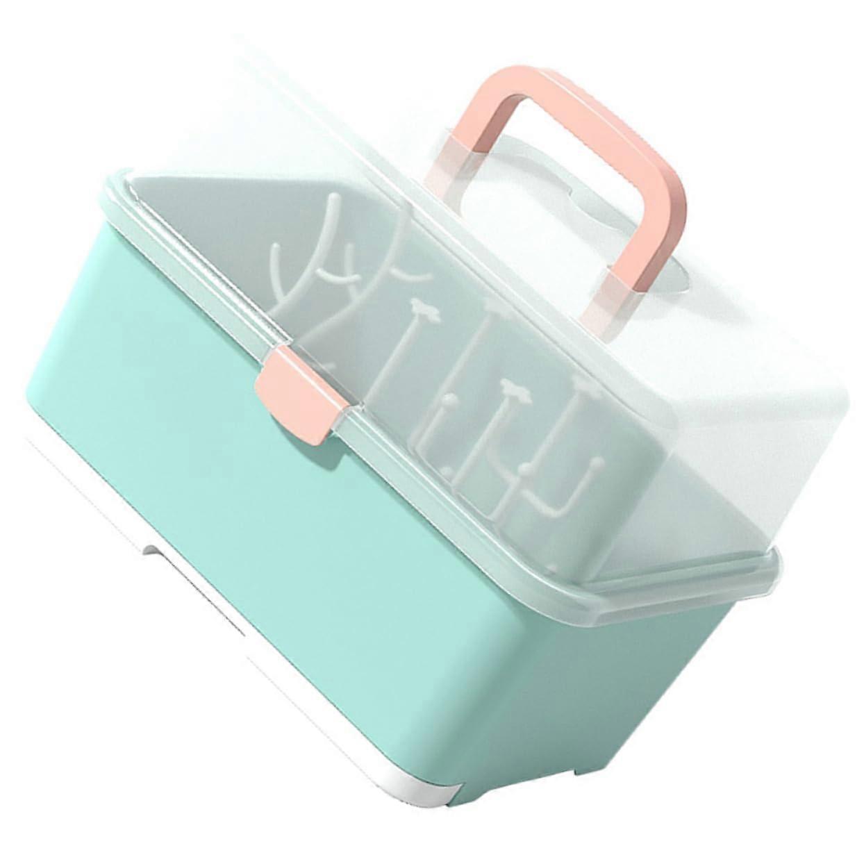 Nursing Bottle Container Drying Storage Box For Milk Bottles Baby Feeding Drying Case Countertop Kitchen Box