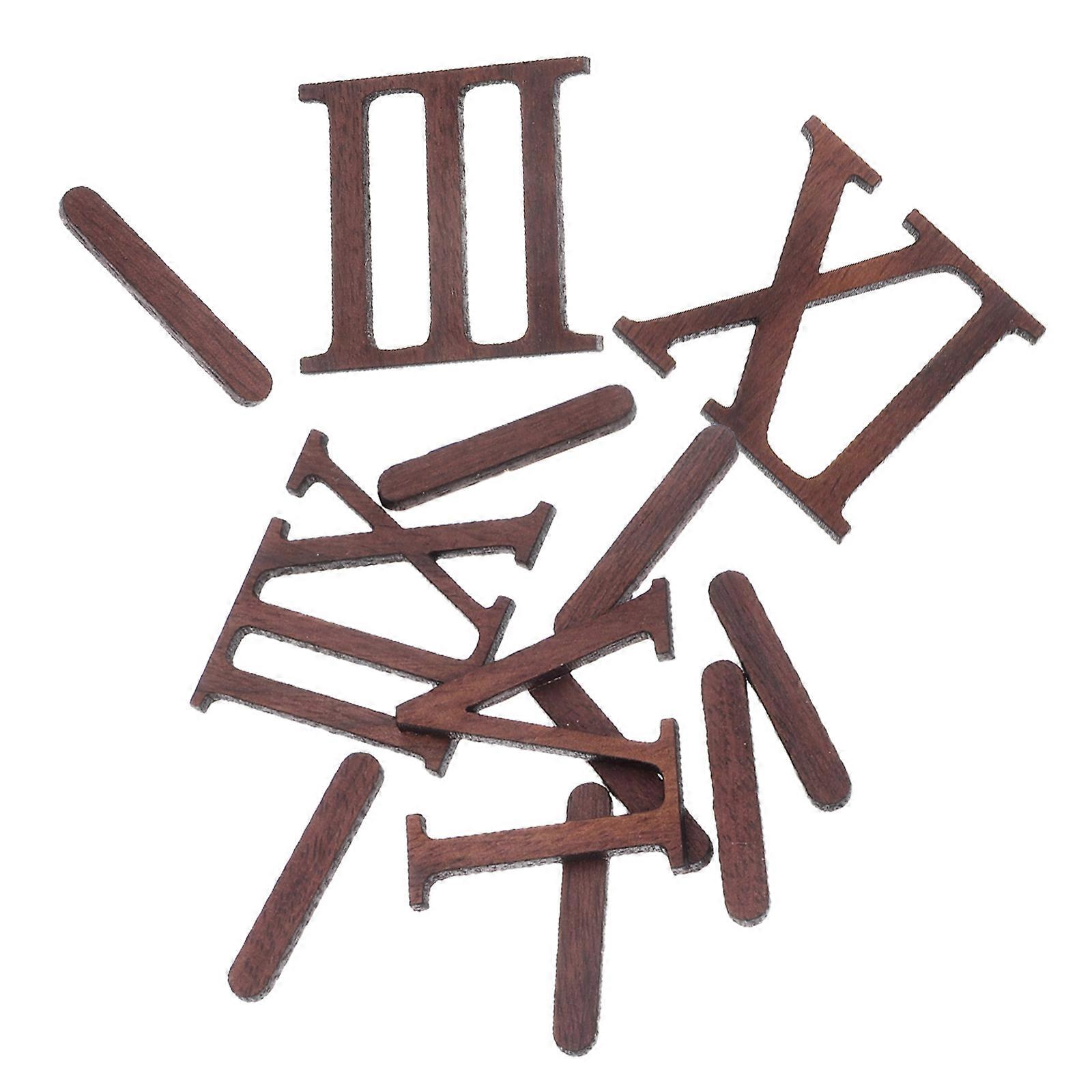 Wooden Roman Numeral Clock Replacement Kit 1Set for DIY Projects