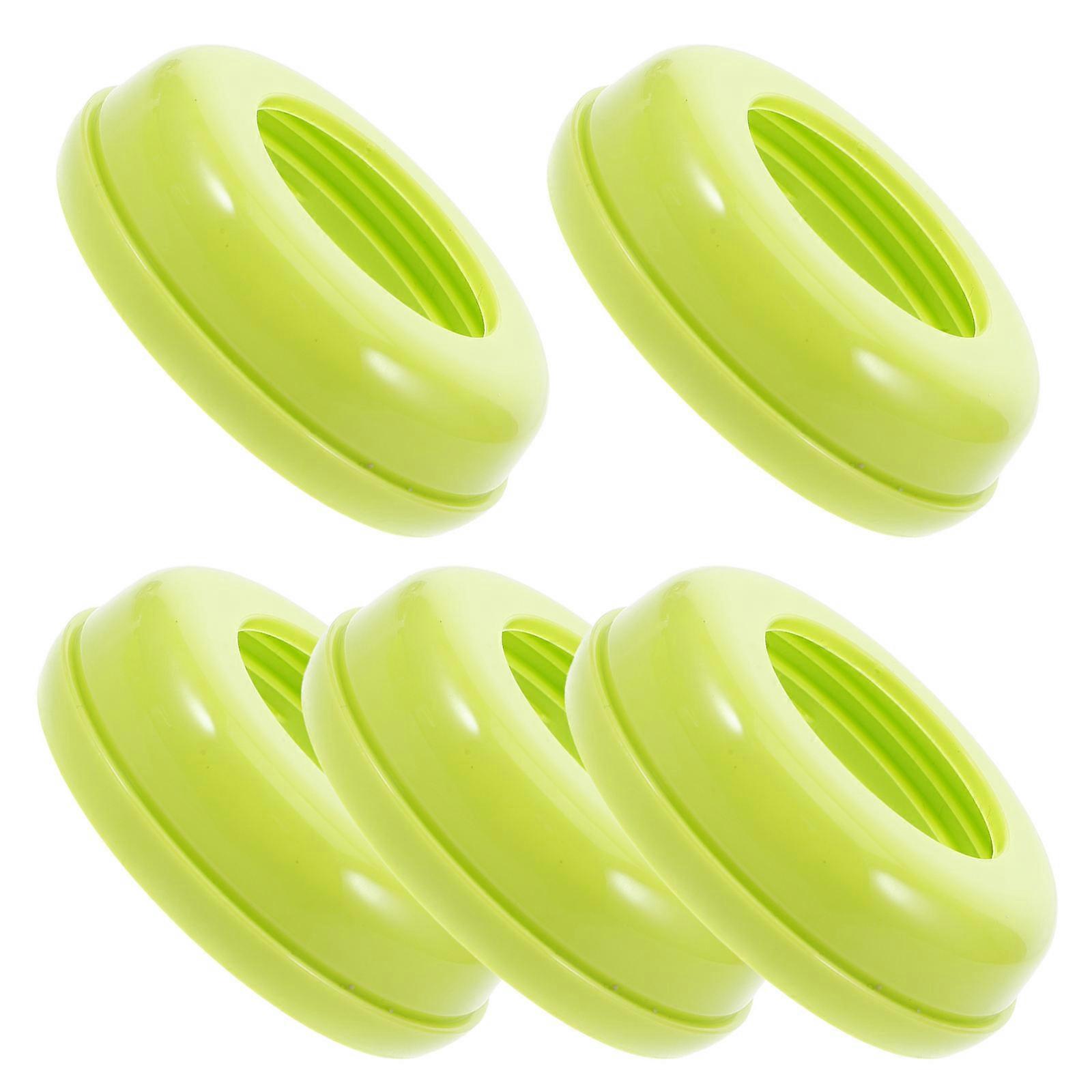 5pcs Multi Functional Replacement Baby Bottle Ring Collars Wide Neck Reusable Plastic Screw On Collars