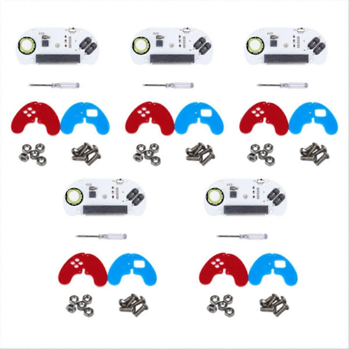 5PCS For Micro-Bit Electronic Joystick:Bit V2 Kit Acrylic Case On-Board Buzzer+Vibration Motor Microbit Controller