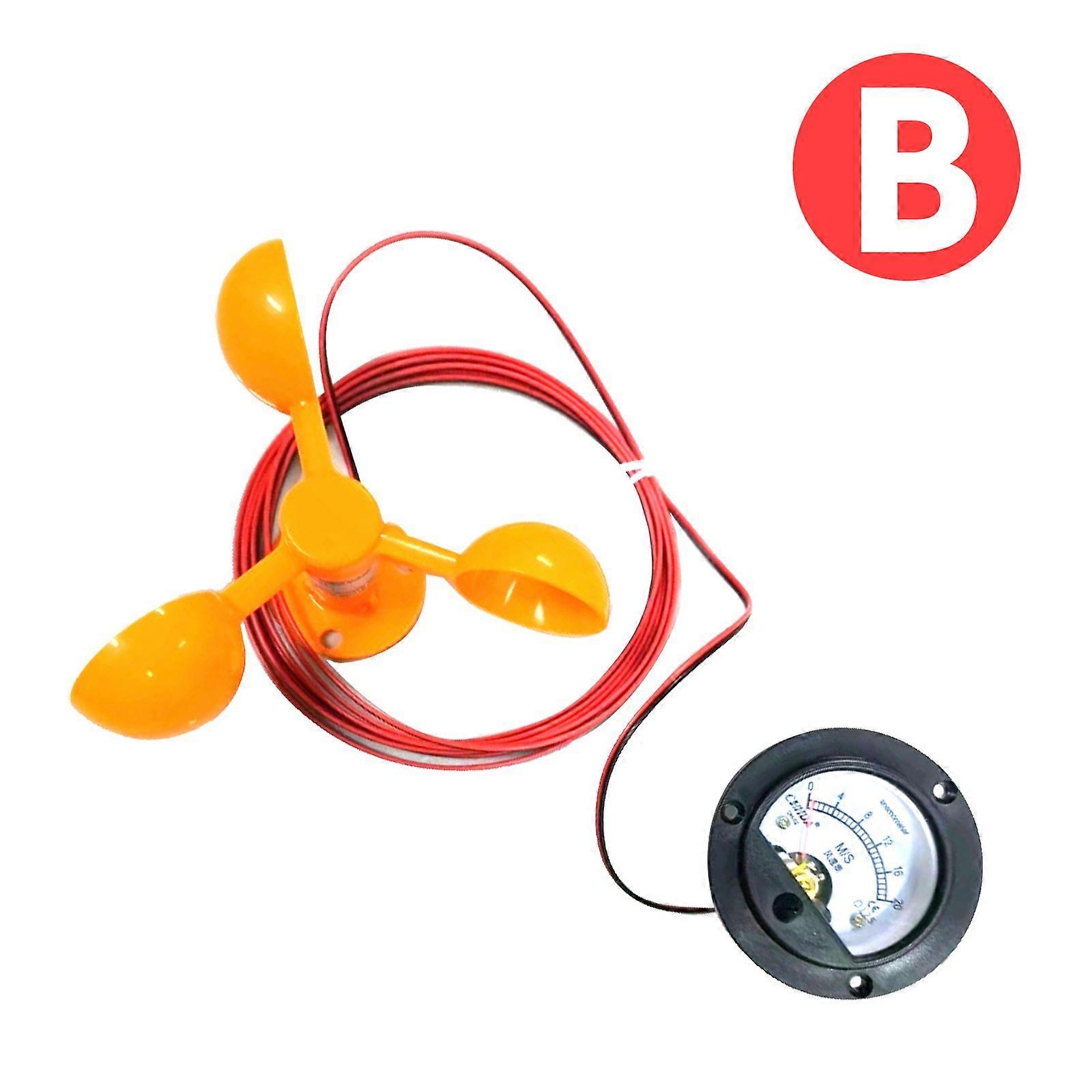 NEW Tower Crane Self-Generating Wind Speed Sensor Display Unpowered Anemometers