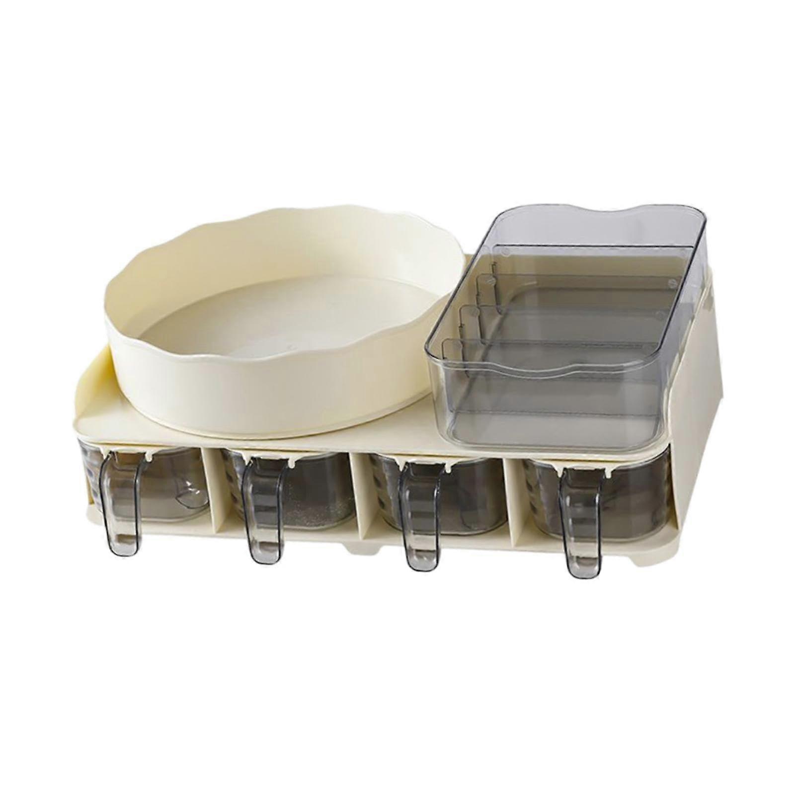 Spice Rack and Jar Set SpaceSaving Kitchen Organizer for Countertop Cooking Storage