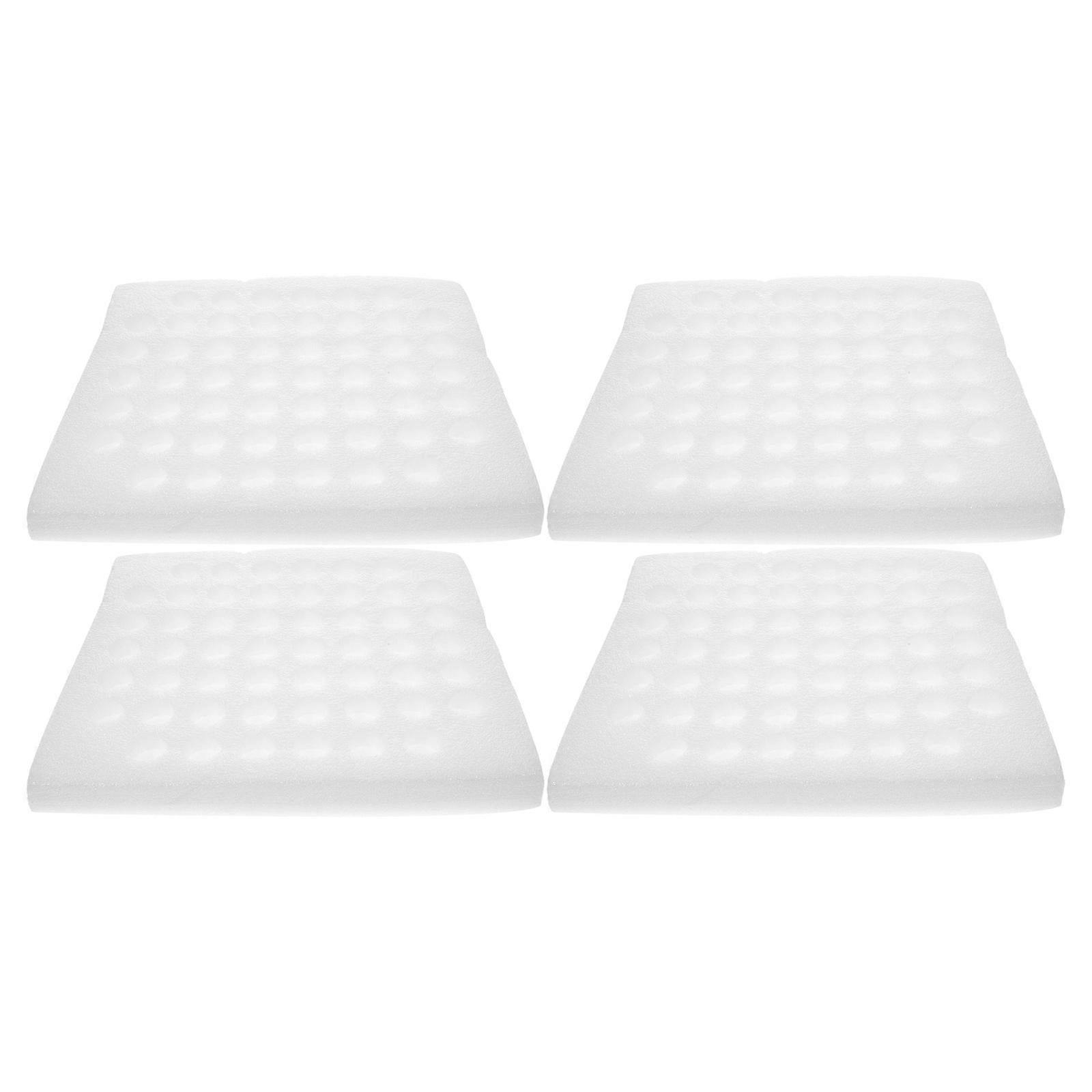 2 Sets of 4PCS Pearl Wool Quail Eggs Tray Wrapping Egg Holder Foam-lined Egg Tray Quakeproof Quail Eggs Box for 52PCS Quail Eggs Storage (White)