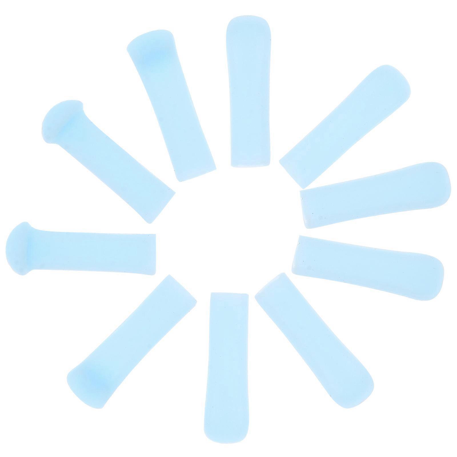 Silicone Ear Cleaner Replacement Tips for Ear Wax Removal 10Pcs Blue Set