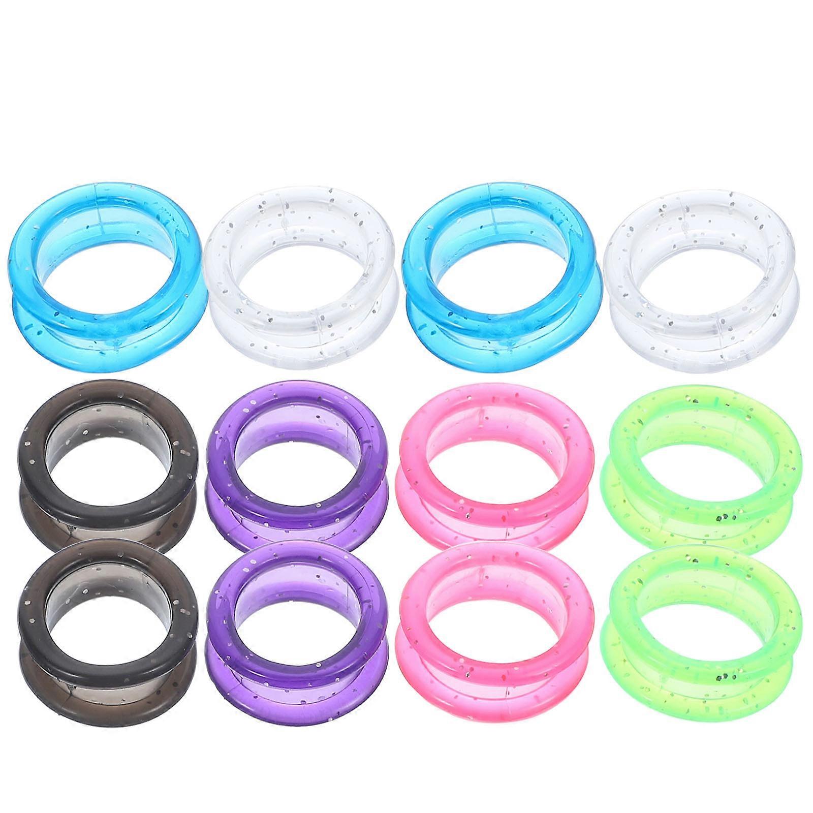 Colored Silicone Finger Ring for Hairdressing Scissors 24Pcs Assorted