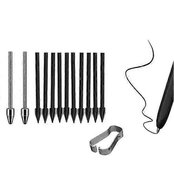 Pen nibs/tips for compatible with Samsung Galaxy Tab S9/S9FE+/S9/S8/S7/S22/S23/Ultra S Pen Plastic+Titanium nibs (10+2 pc set)