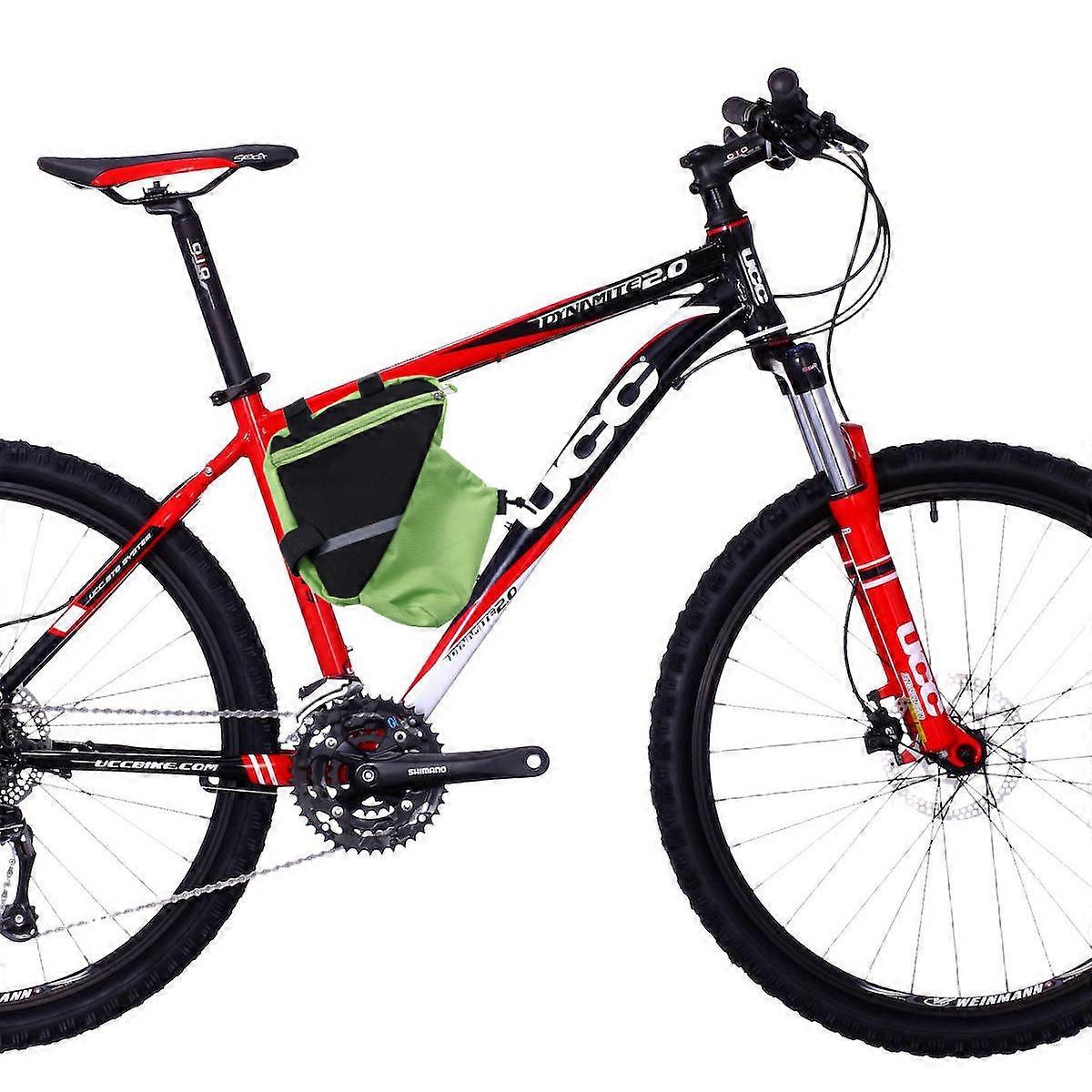 Bike Front Frame Bag Storage Solution For Cyclists Featuring Anti-Skidding Structure Green 1Set