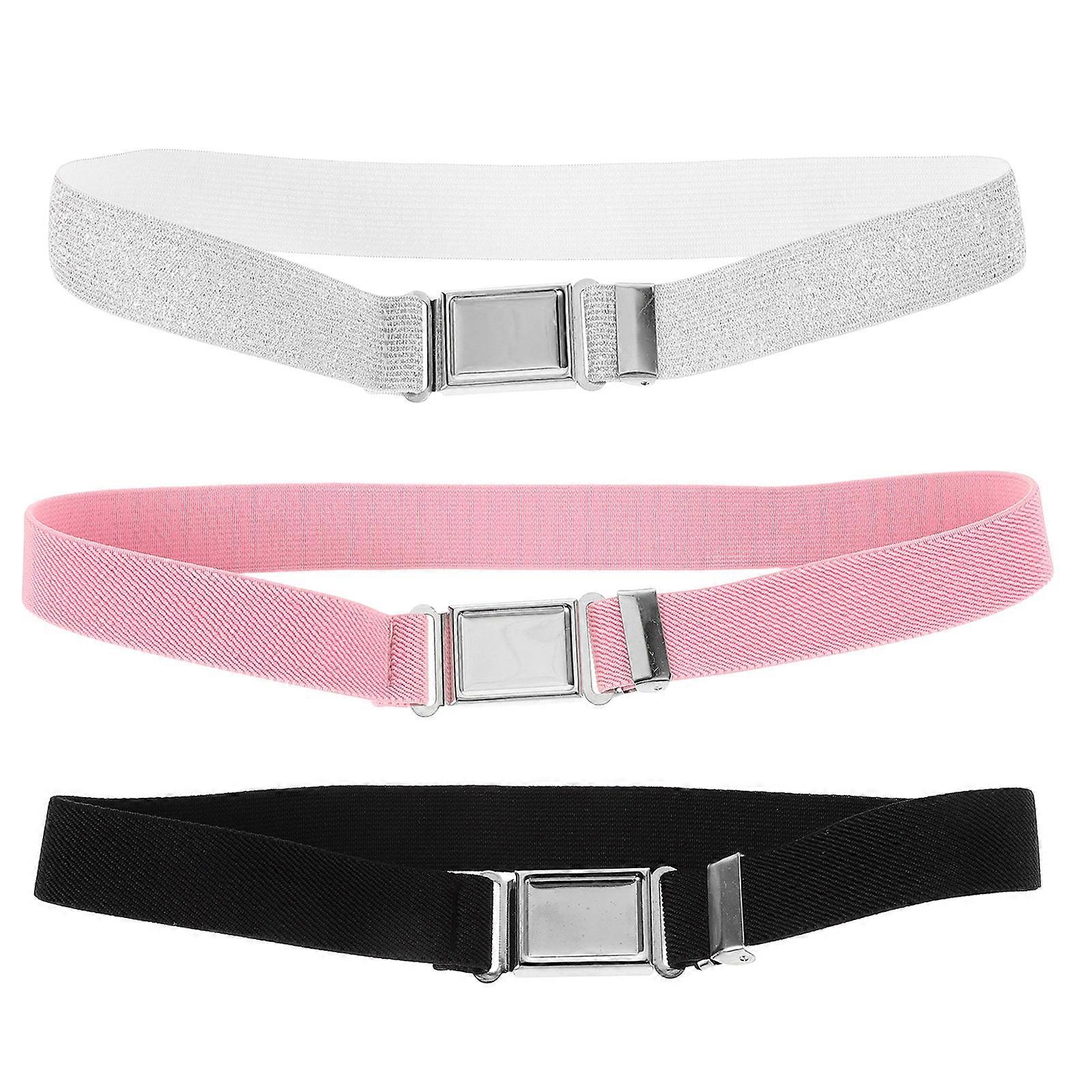 Elastic Belt for Kids Adjustable Magnetic Buckle with 3Pcs Set