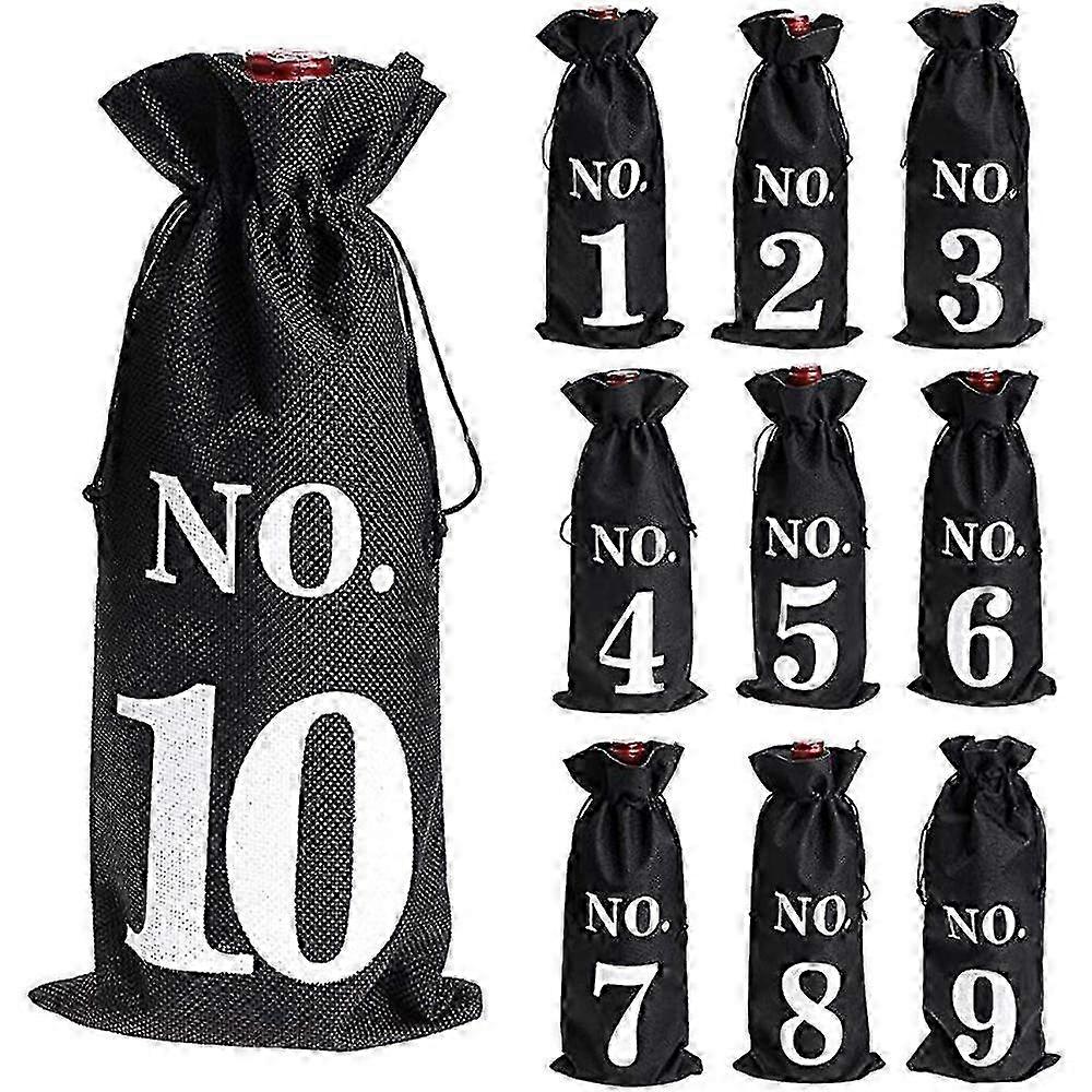 Wine Bottle Covers with Drawstring for Tasting Party Supplies