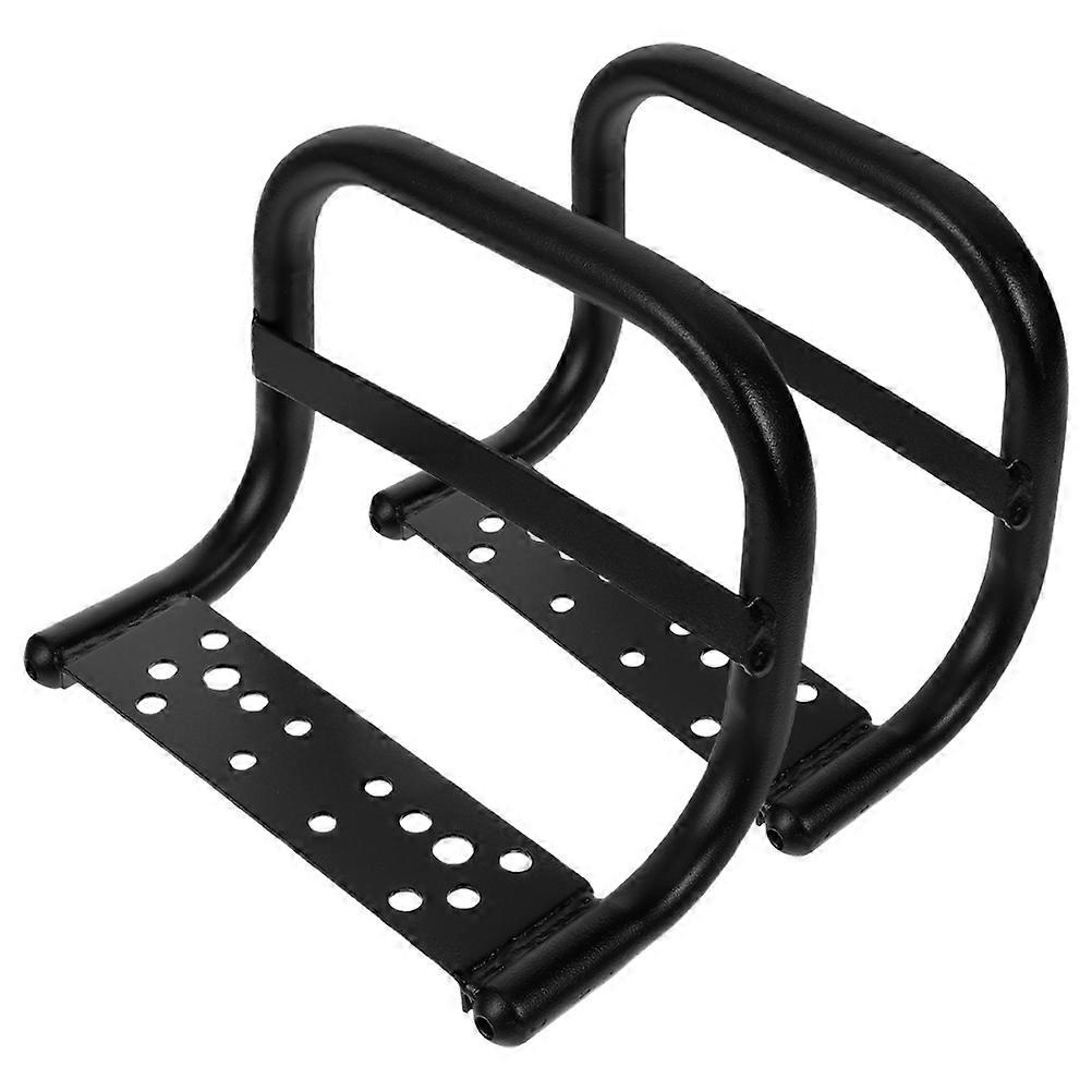 Poignées de sécurité pour selle arrière de vélo (2 pièces) - Support en métal noir