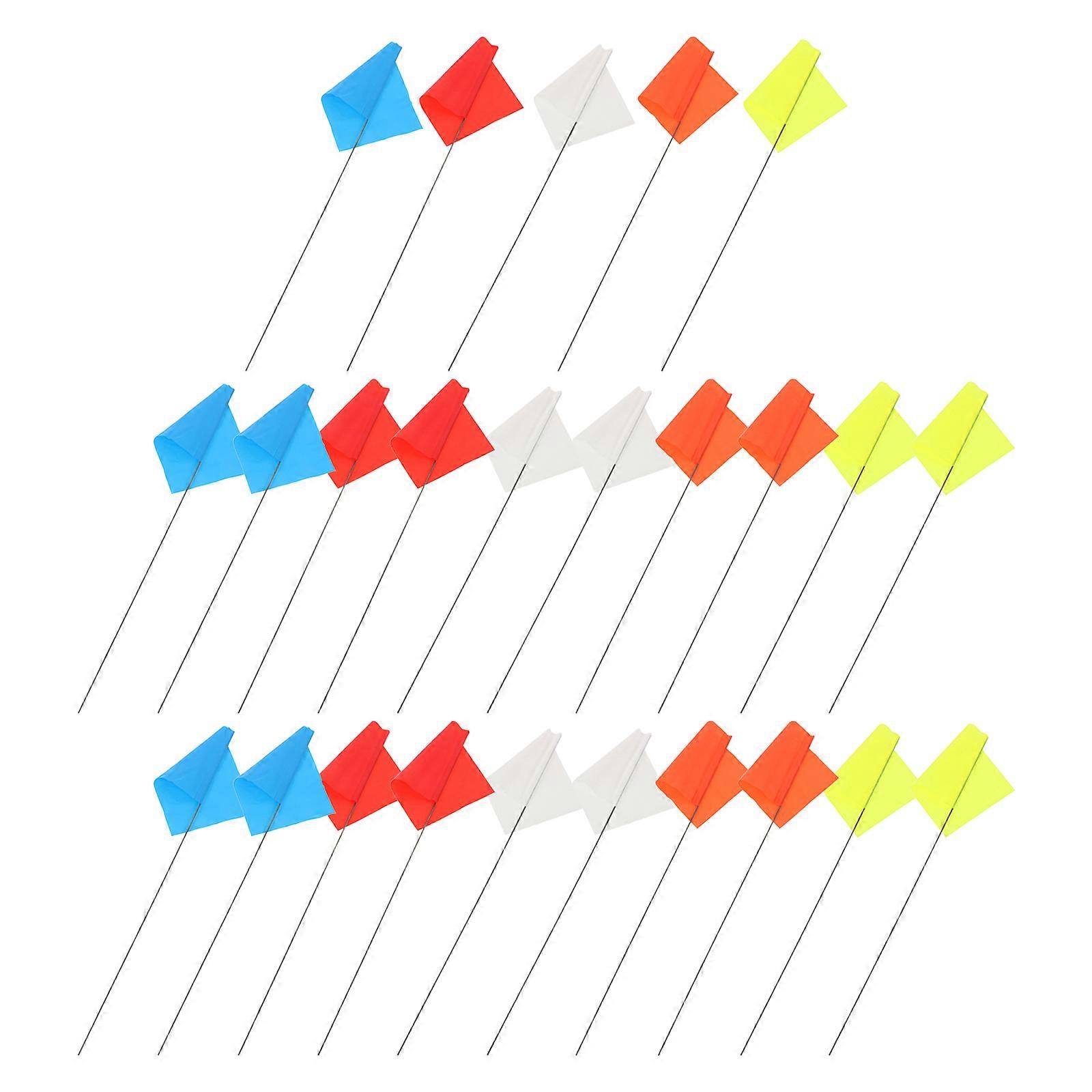 Assorted Color Lawn Flag Marking Flags for Garden Use 50Pcs Set
