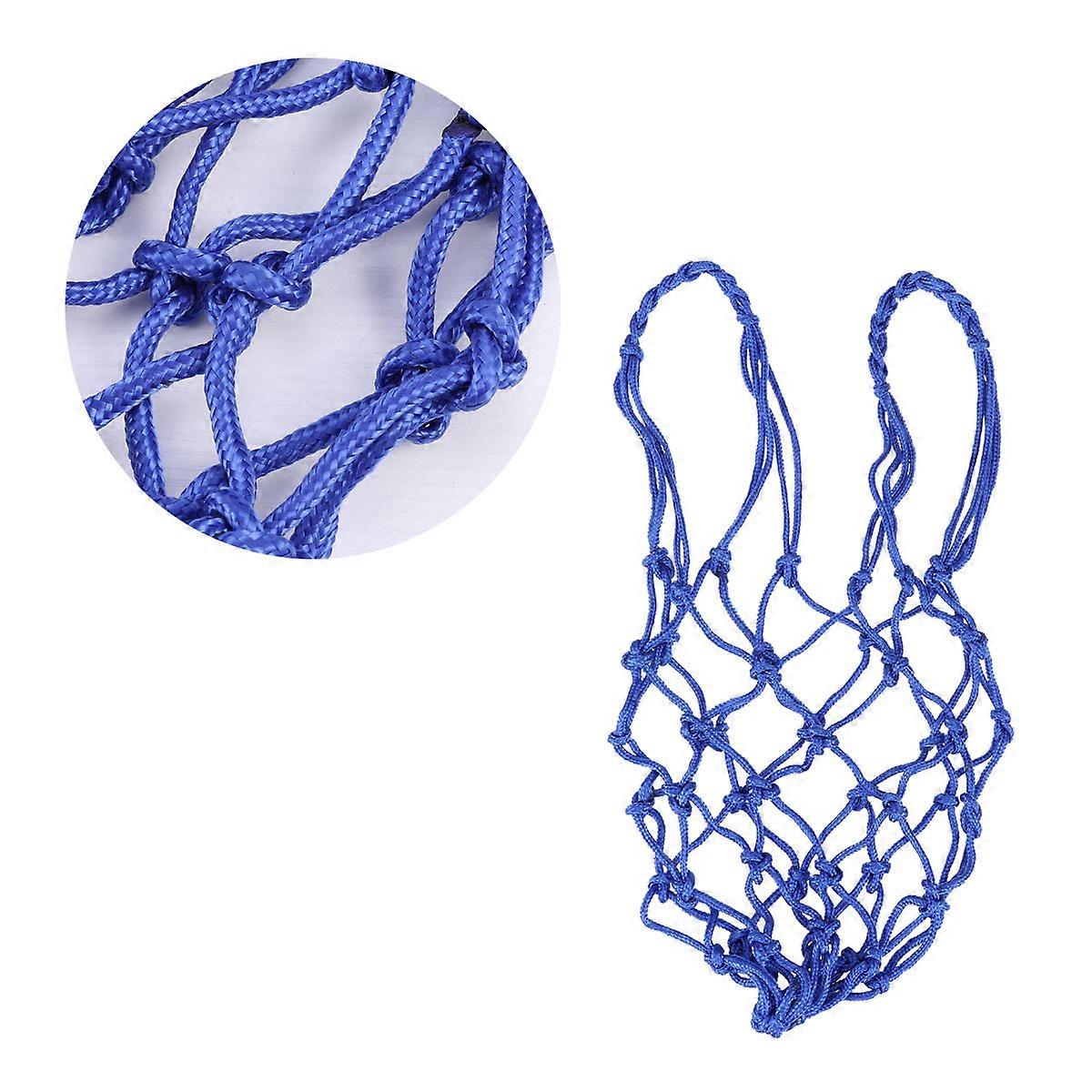 Mesh Net Bag Basketball Bag for Storage Use 3Pcs Blue
