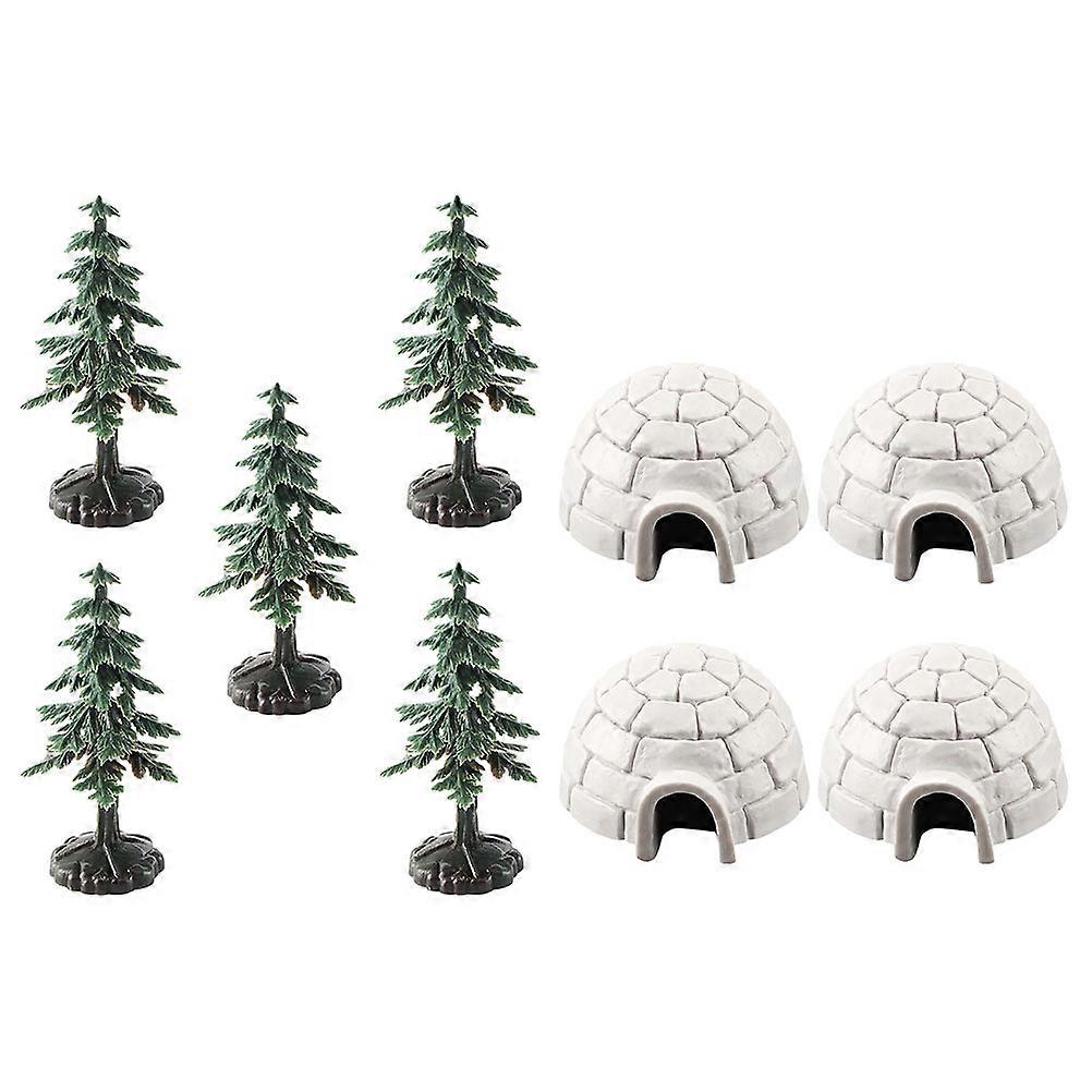 Winter DIY Models Mini Igloo Toy Decoration for Arctic Scene 1Set