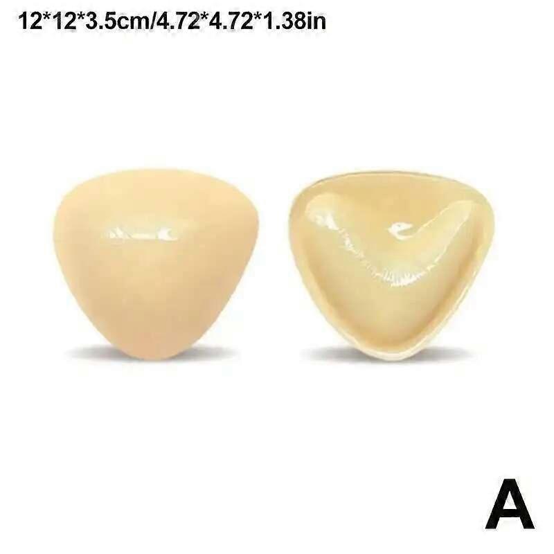 1 Pair Solid Self Adhesive Bra Double Both Sided Sticky Push Up Bra Inserts Reusable Adhesive Ultra Enhancer Strapless Bra