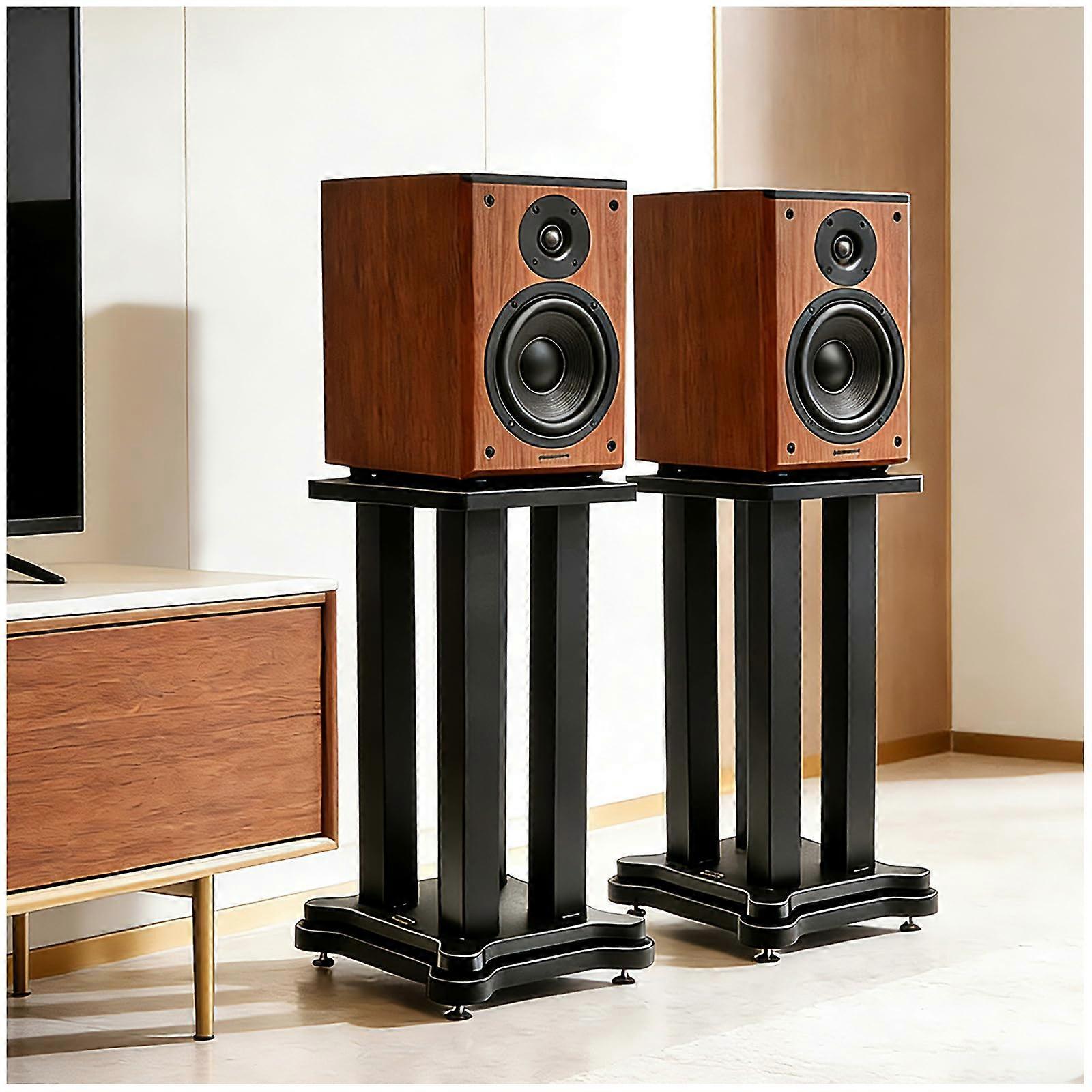 Speaker Stand Pair 19.7 Inch Bookshelf Monitors with Vibration Dampening Base for Studio and Home