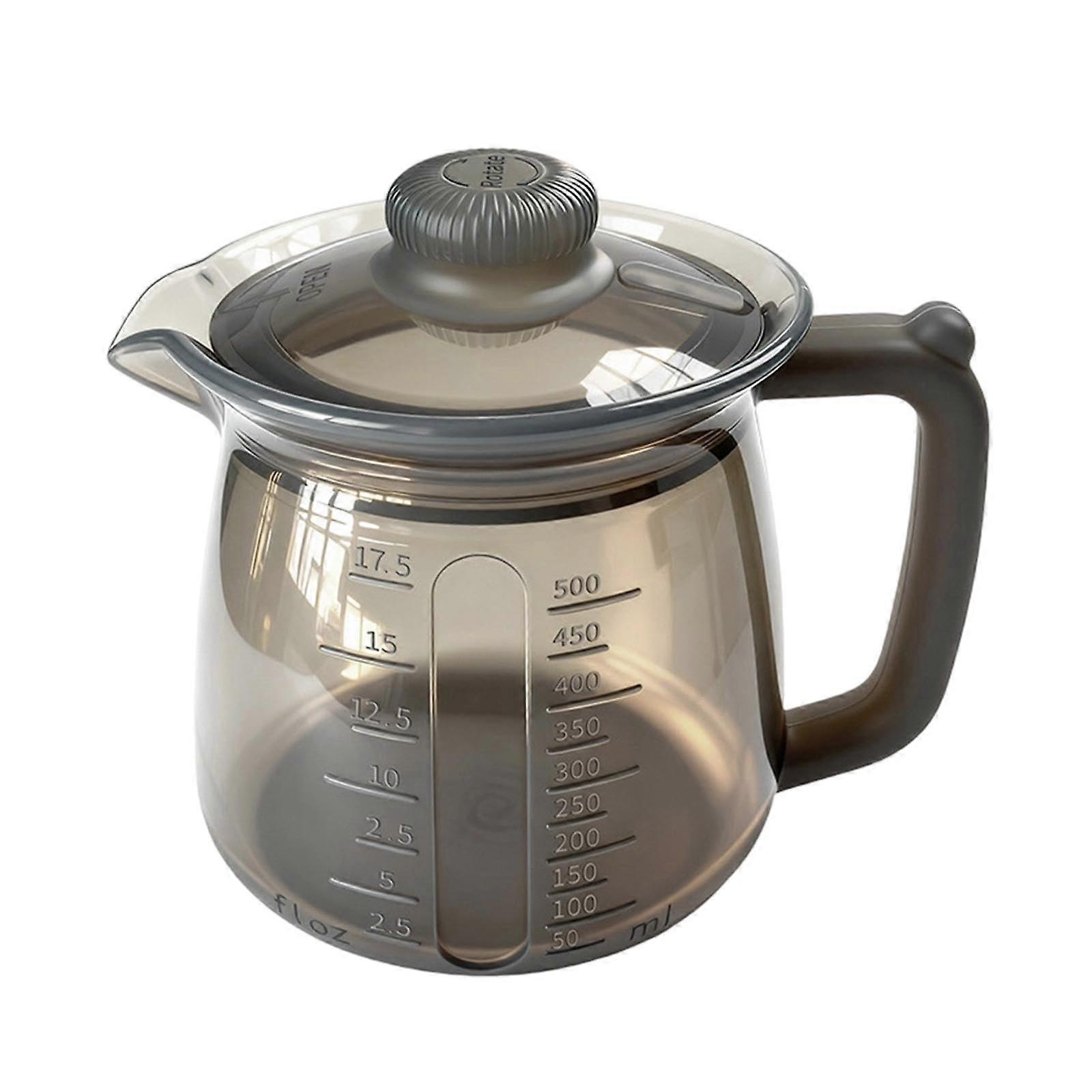 500ml Heat Resistant Silicone Water Jug with Precision Pour Spout and Ergonomic Handle for Tea Coffee Juice